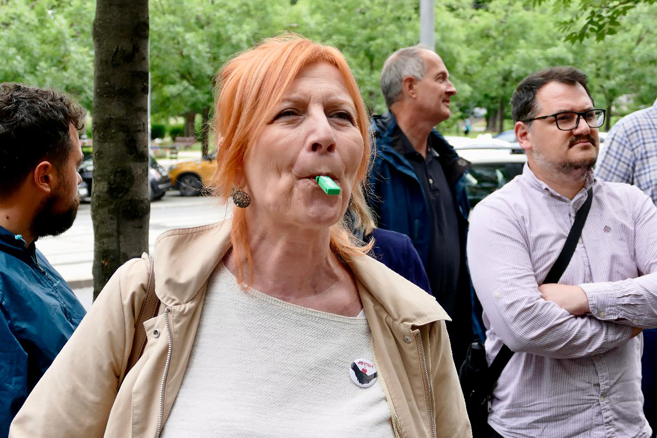 protest roditelja roditelji učenika Gimnazije "Jovan Jovanović Zmaj" iz Novog Sada ispred Ministarstva prosvete