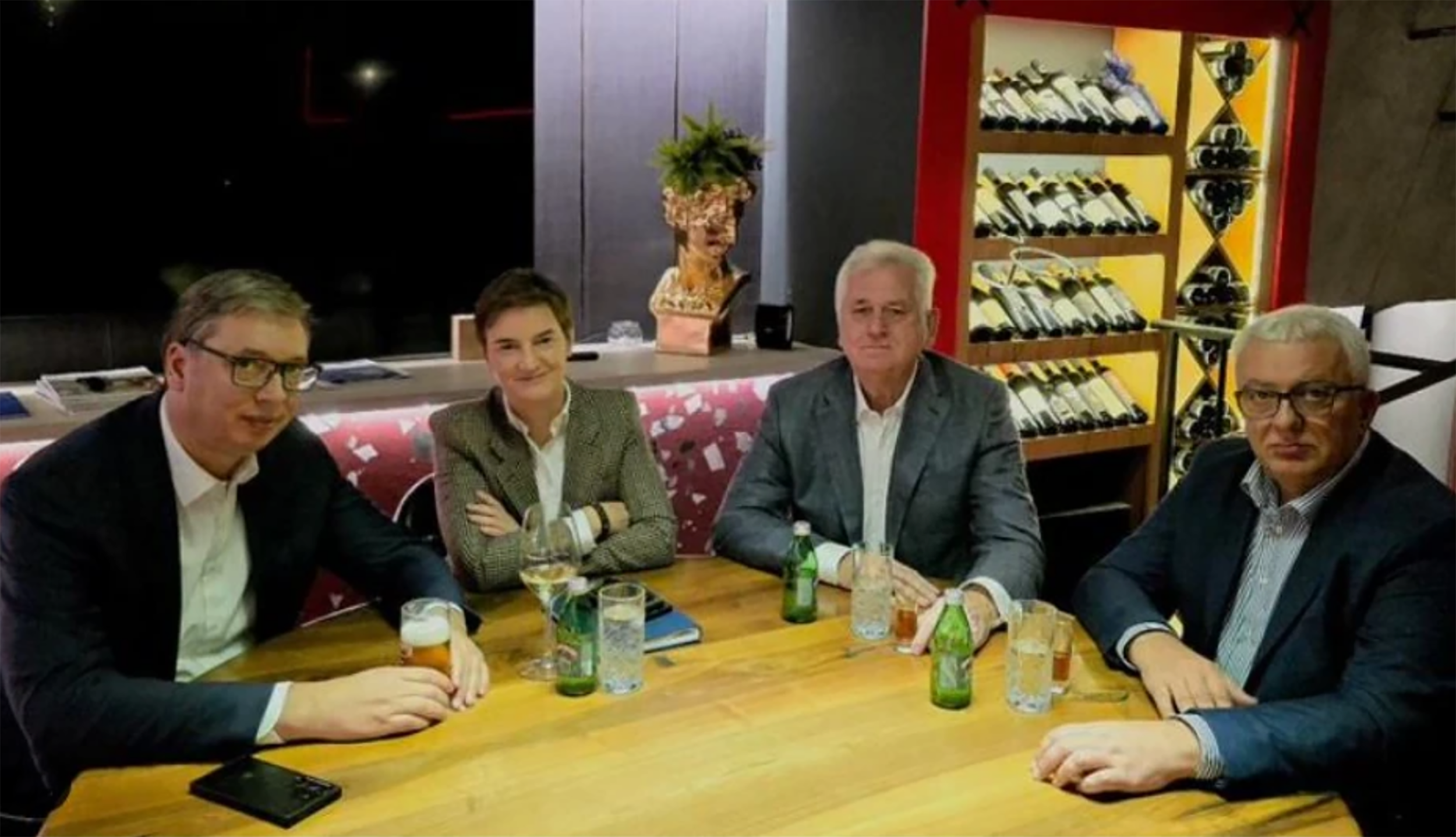 Aleksandar Vučić, Ana Brnabić, Toma Nikolić, Andrija Mandić