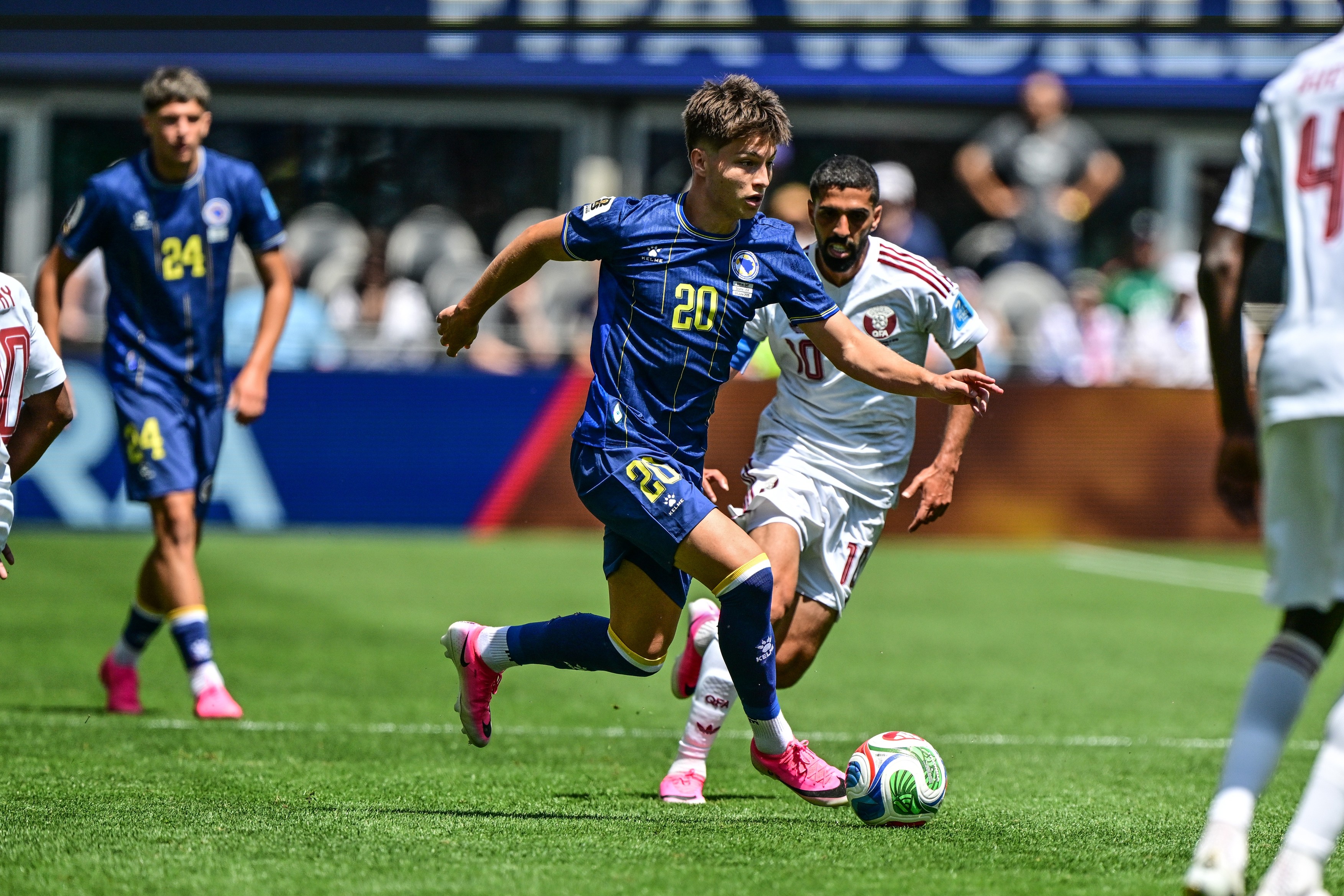 Bosnia and Herzegovina's Esmir Bajraktarevic pictured in action