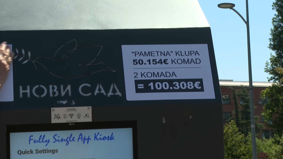 Pokret BRAVO: Park kod Spensa - "park korupcije“, jedna pametna klupa plaćena više od 50.000 evra