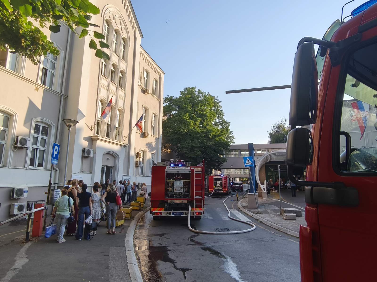 Požar na klinici za opekotine
