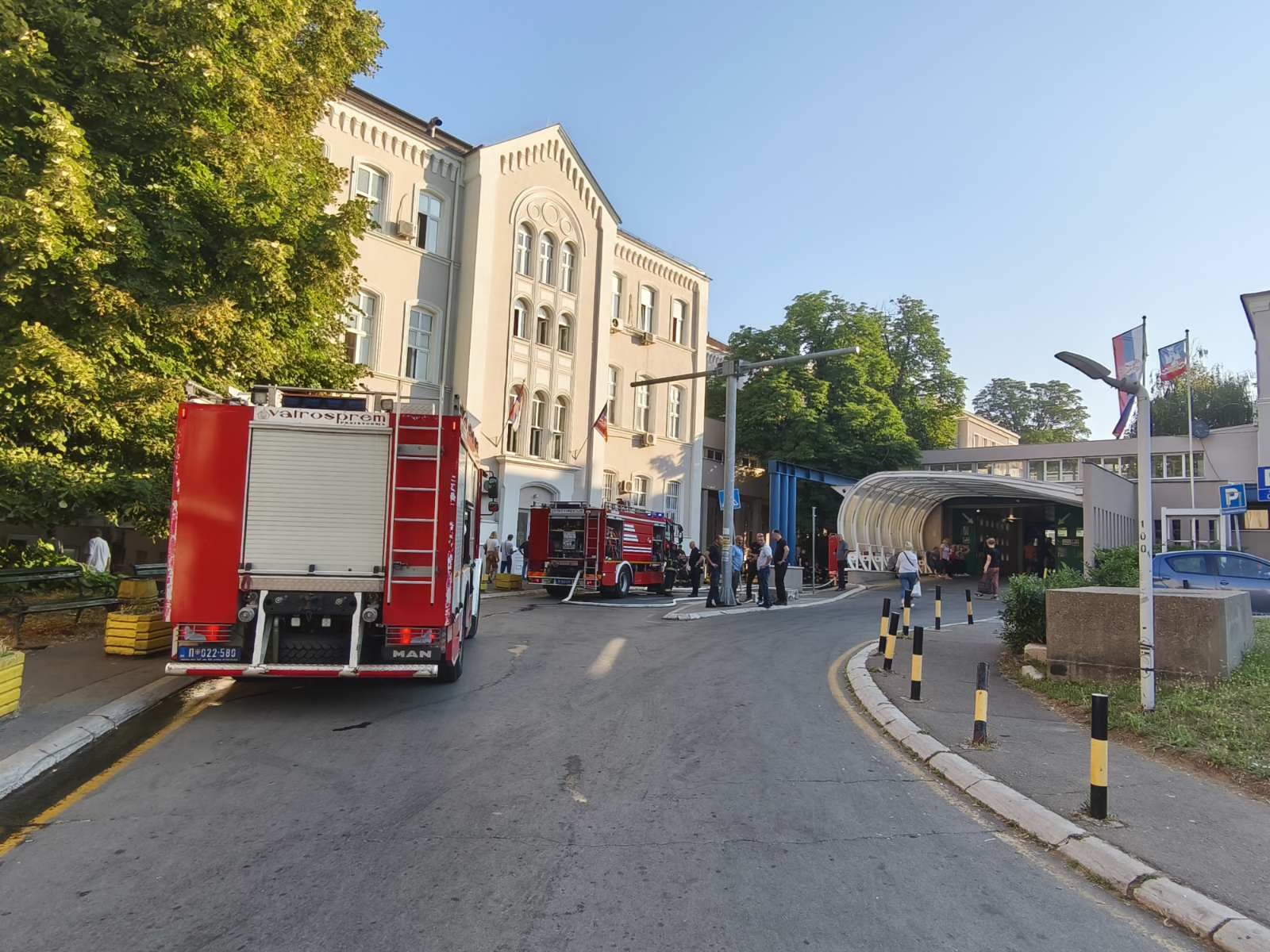 Požar na klinici za opekotine