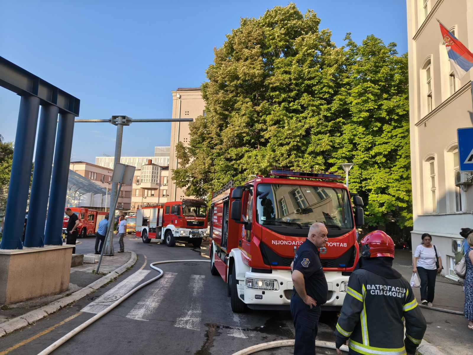 Požar na klinici za opekotine