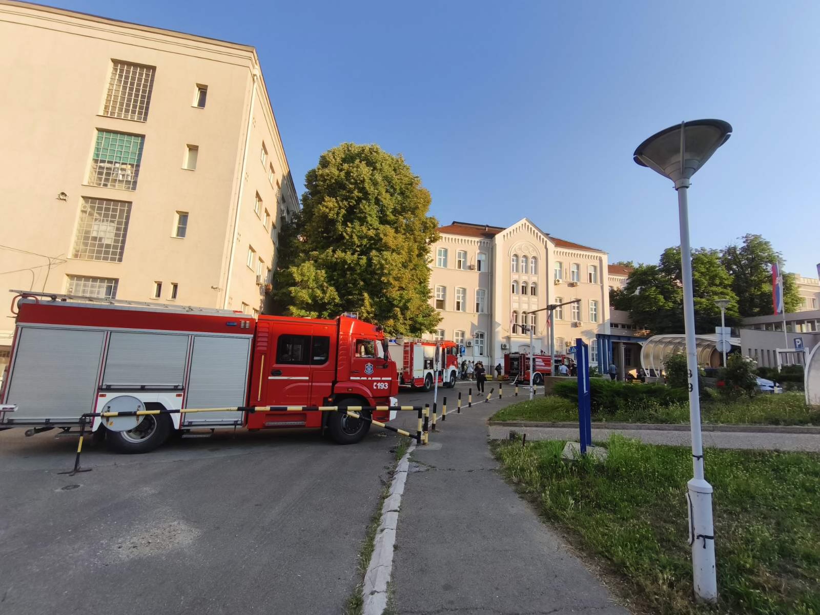 Požar na klinici za opekotine