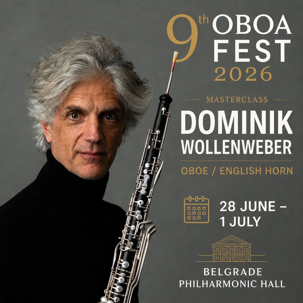 Oboa Fest 2026, baner 01.jpg,  Počinje 9. Oboa Fest 27. juna u Beogradskoj filharmoniji