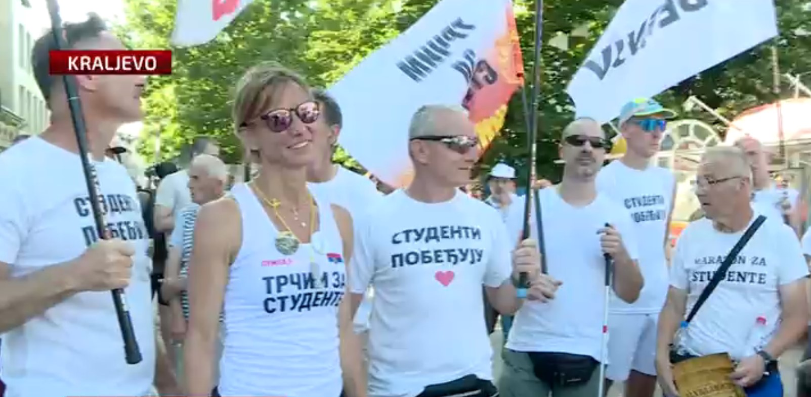 Tatjana trčala do Kraljeva, protest Kraljevo