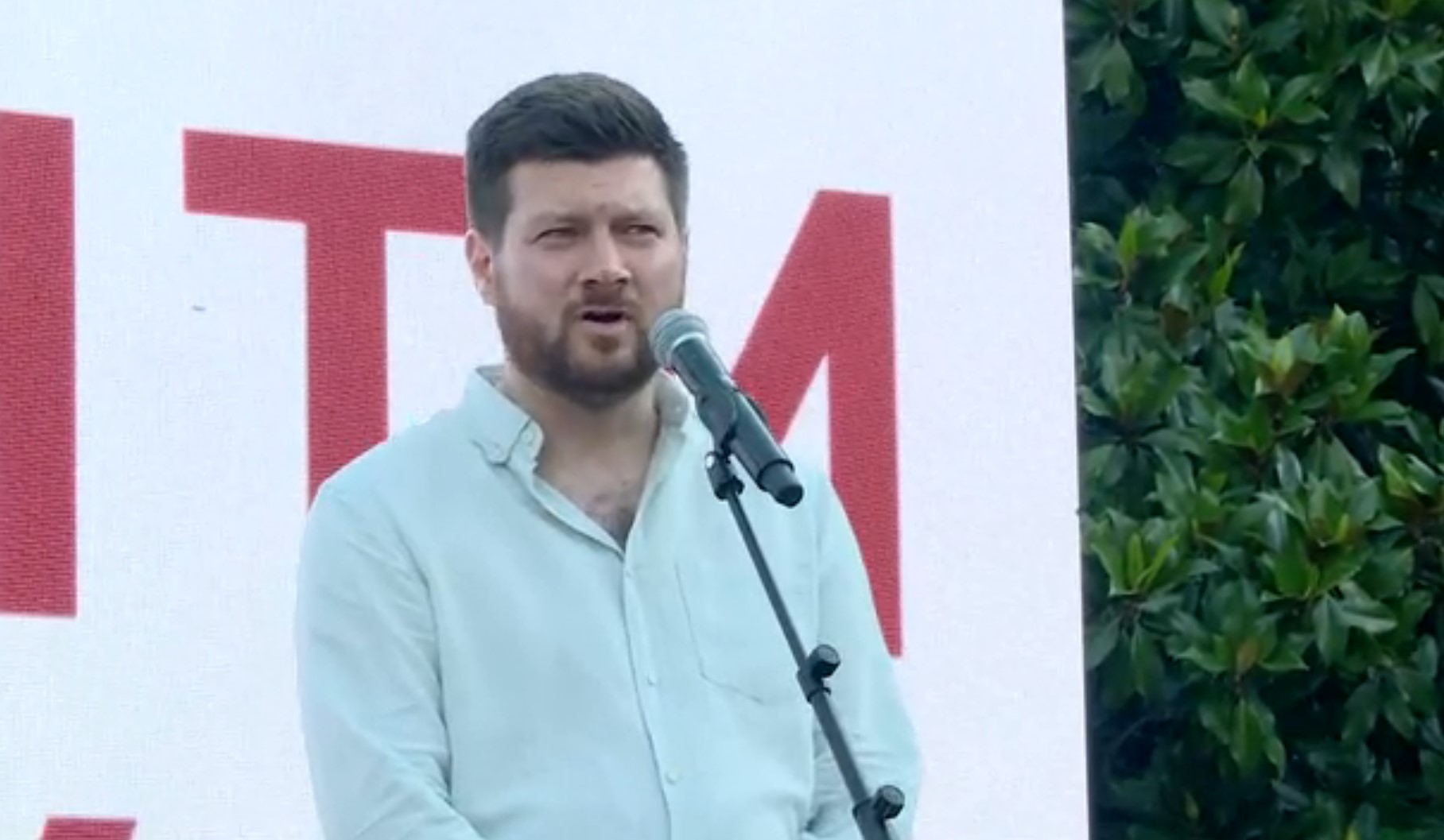 Profesor na Učiteljskom fakultetu u Beogradu Nemanja Karović, protest Kraljevo "Sve se vidi na Vidovdan"