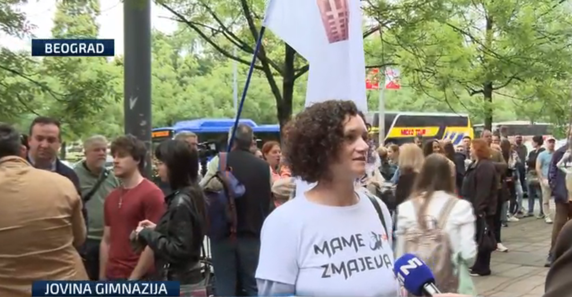 Prprotest roditelja Jovinih đaka ispred Ministarstva prosvete, Jovina gimnazija protest Beograd