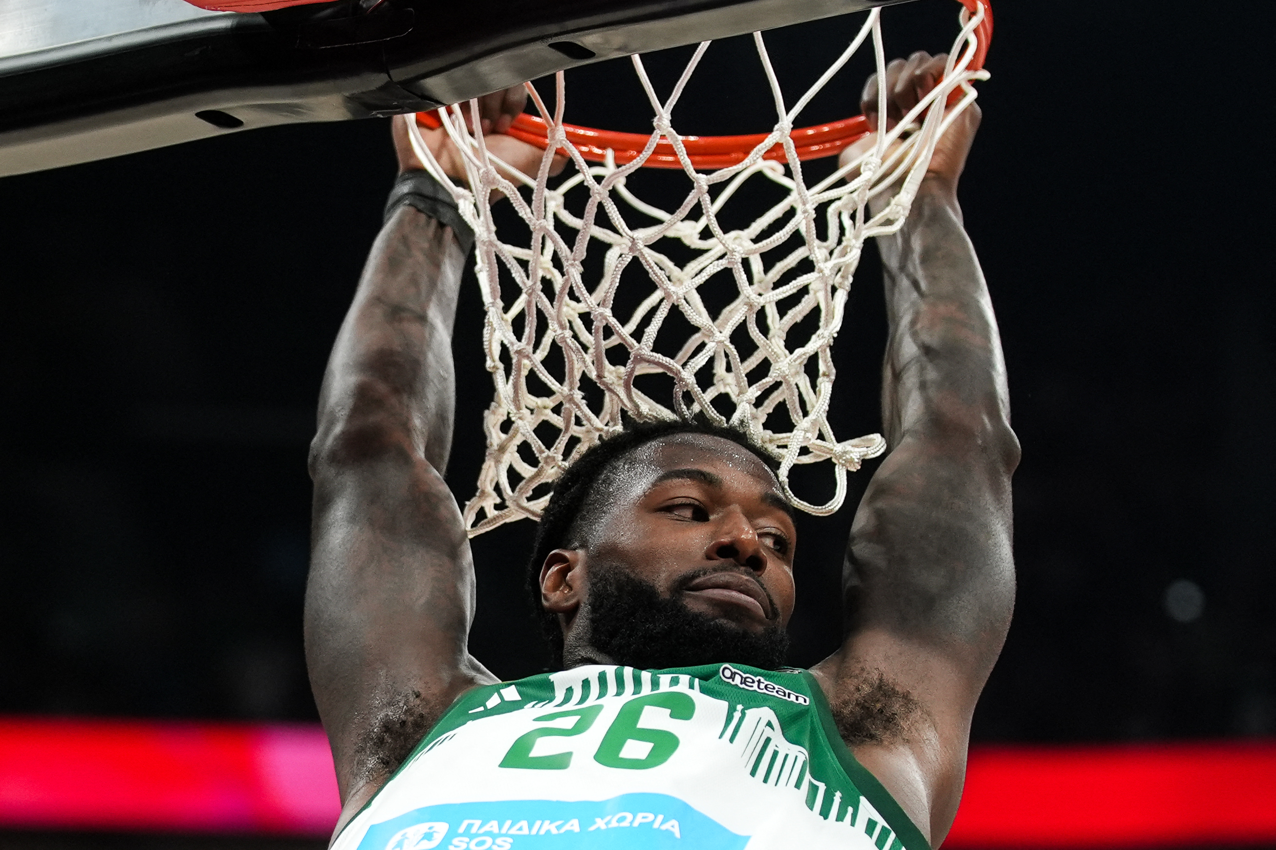 Mathias Lessort of Panathinaikos AKTOR in action