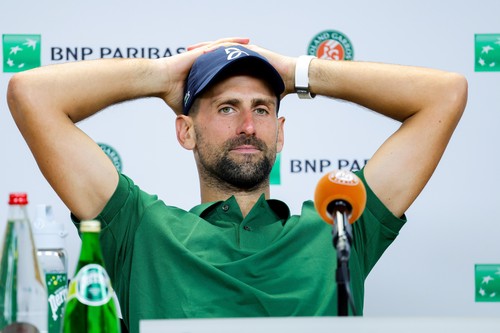 Internationnaux de france de roland Garros 2026 - match entre Novak Djokovic e