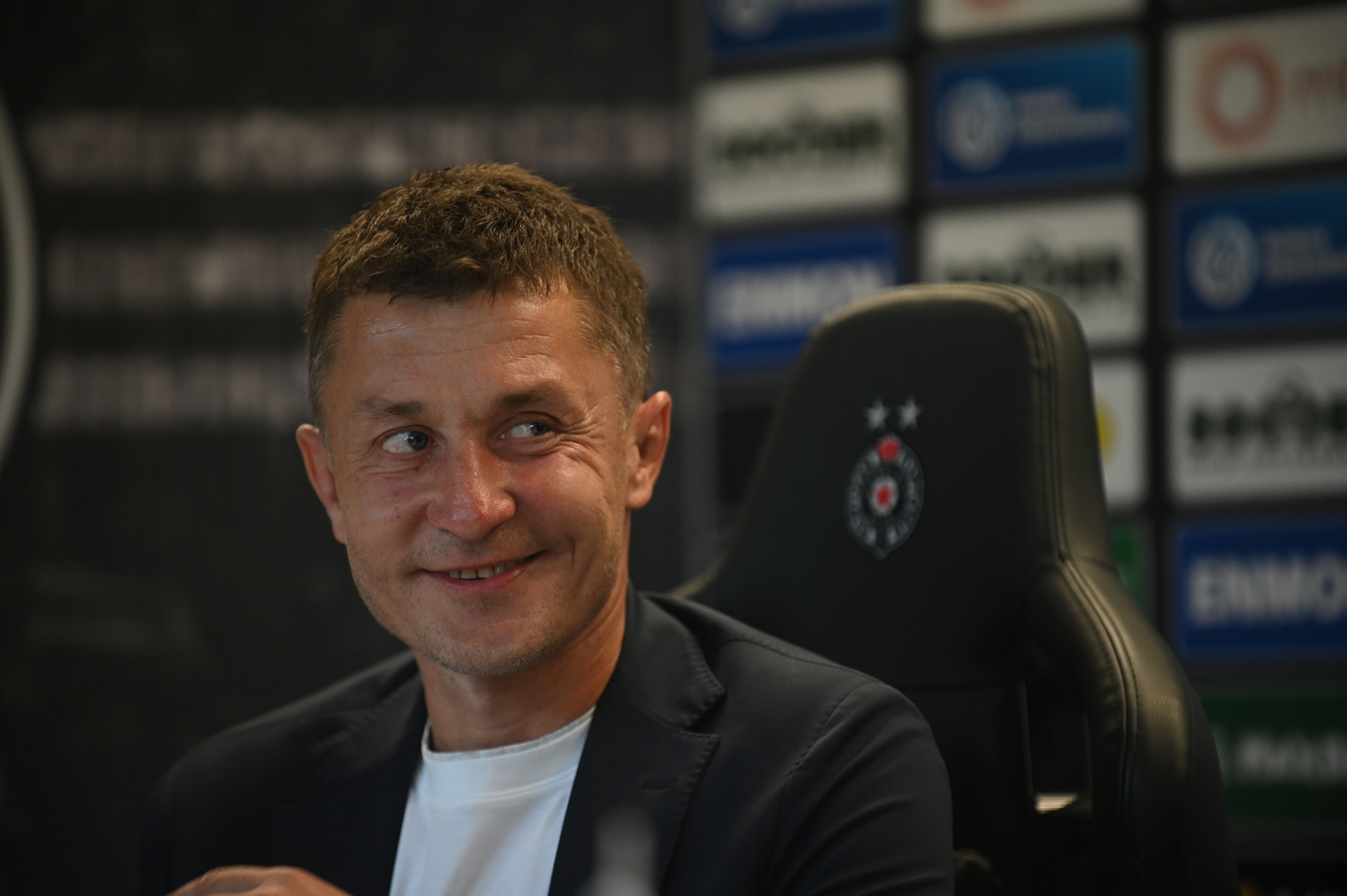 FC Partizan held a press conference prmoting a new head coach Sasa Ilic at Partizan stadium. 09.06.2026, Belgrade, Serbia.