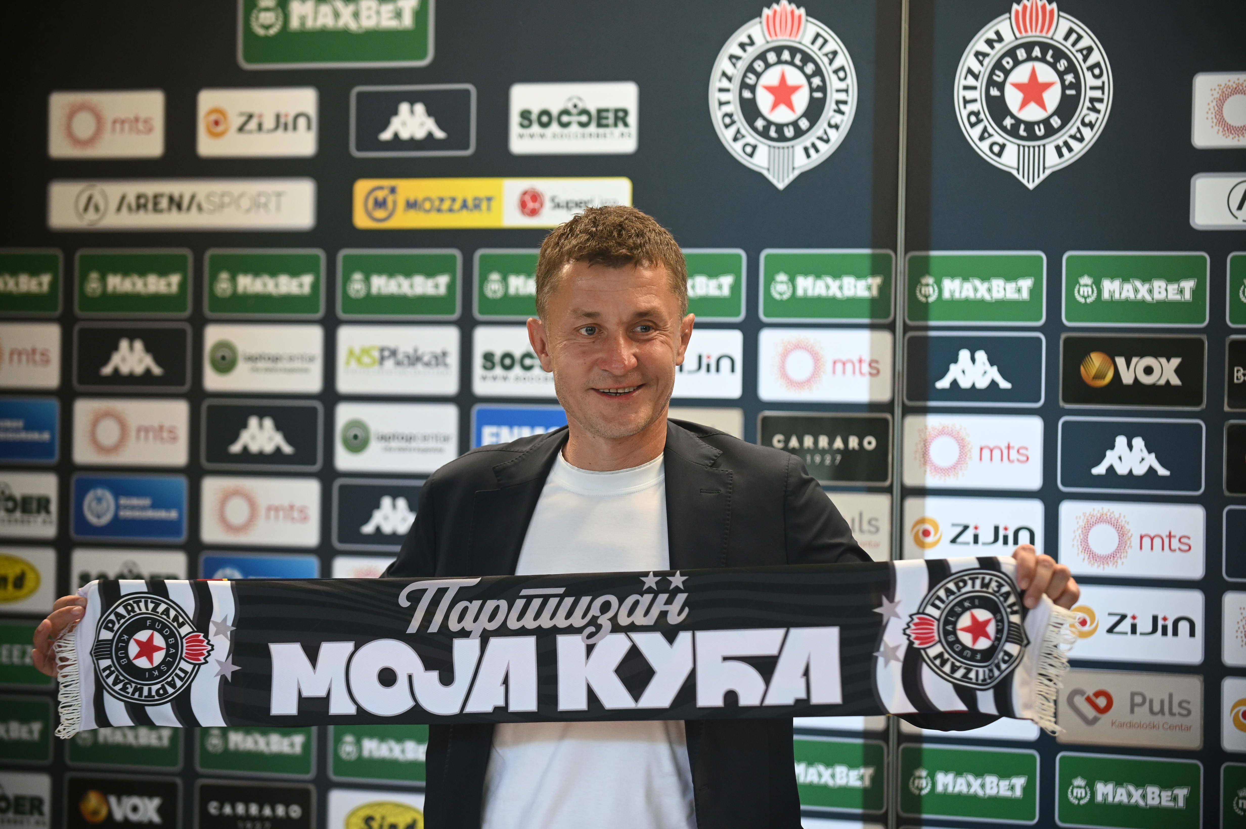FC Partizan held a press conference prmoting a new head coach Sasa Ilic