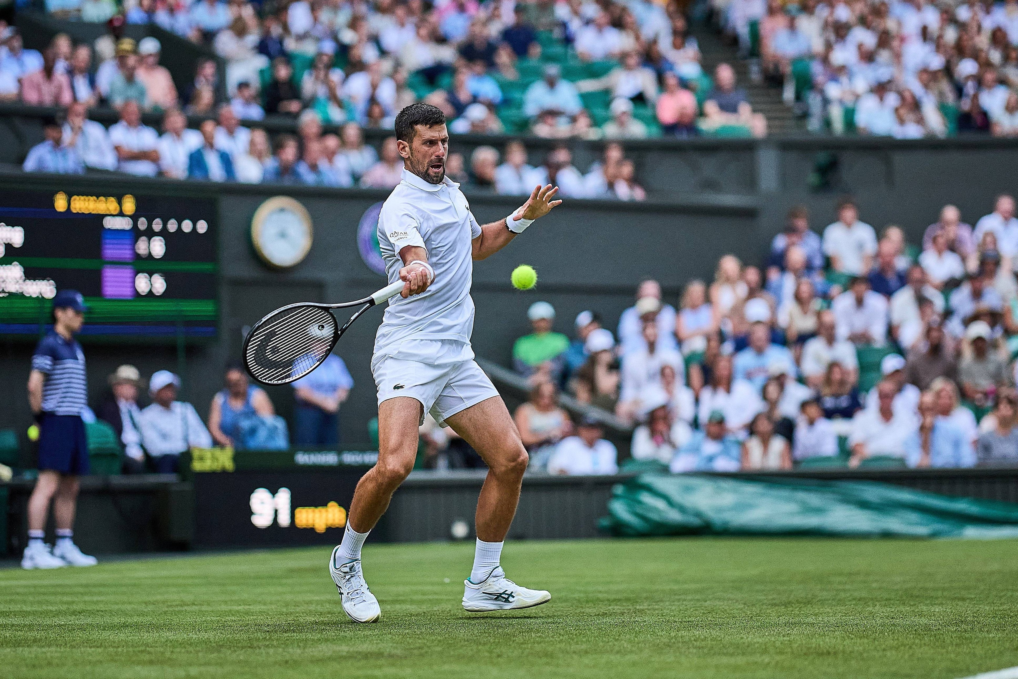 Novak Djokovic of Serbia during The Championships Wimbledon.29 Jun 2026
