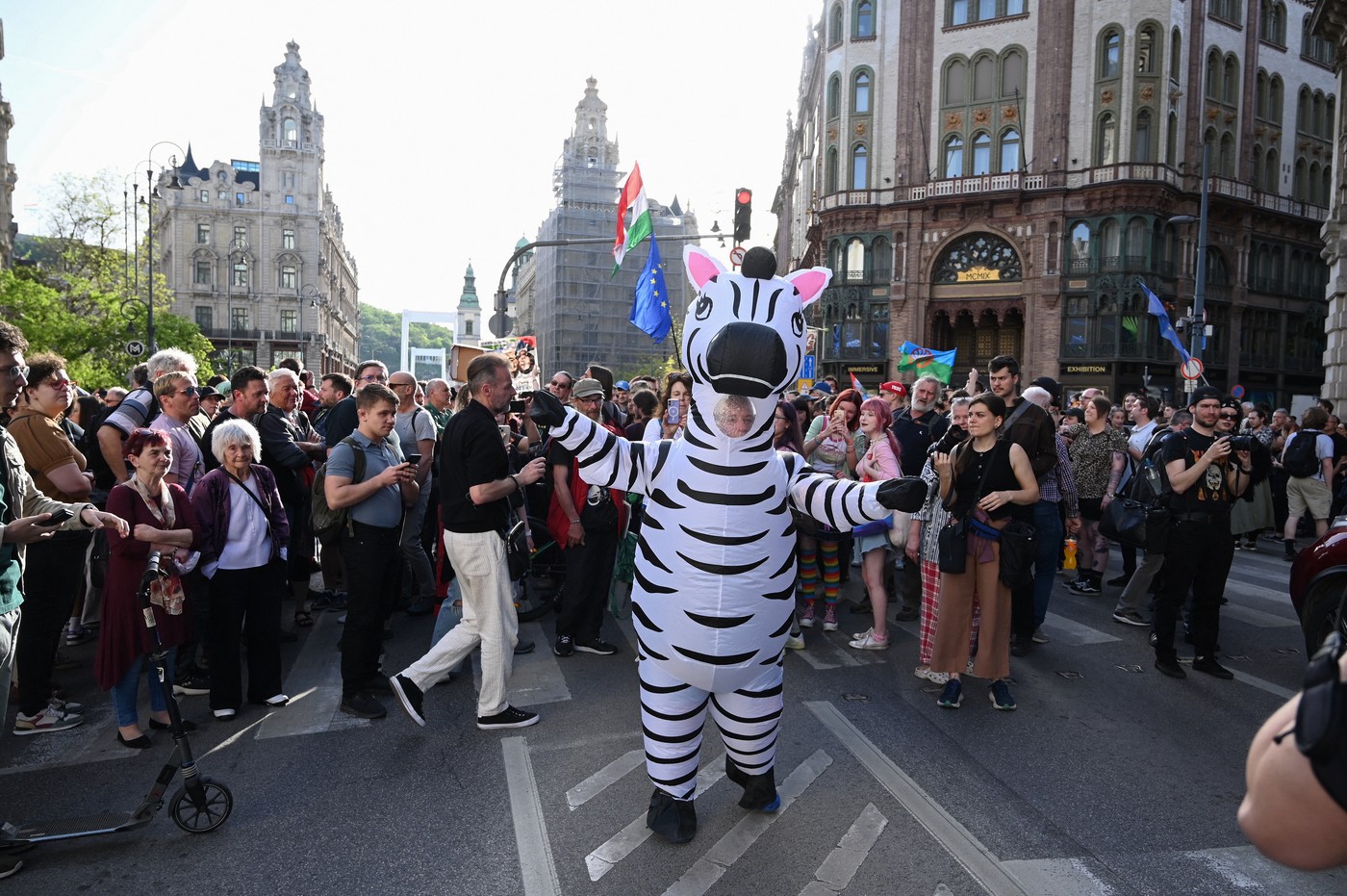 Zebre su postale simbol protesta protiv Orbana profimedia-0990838373