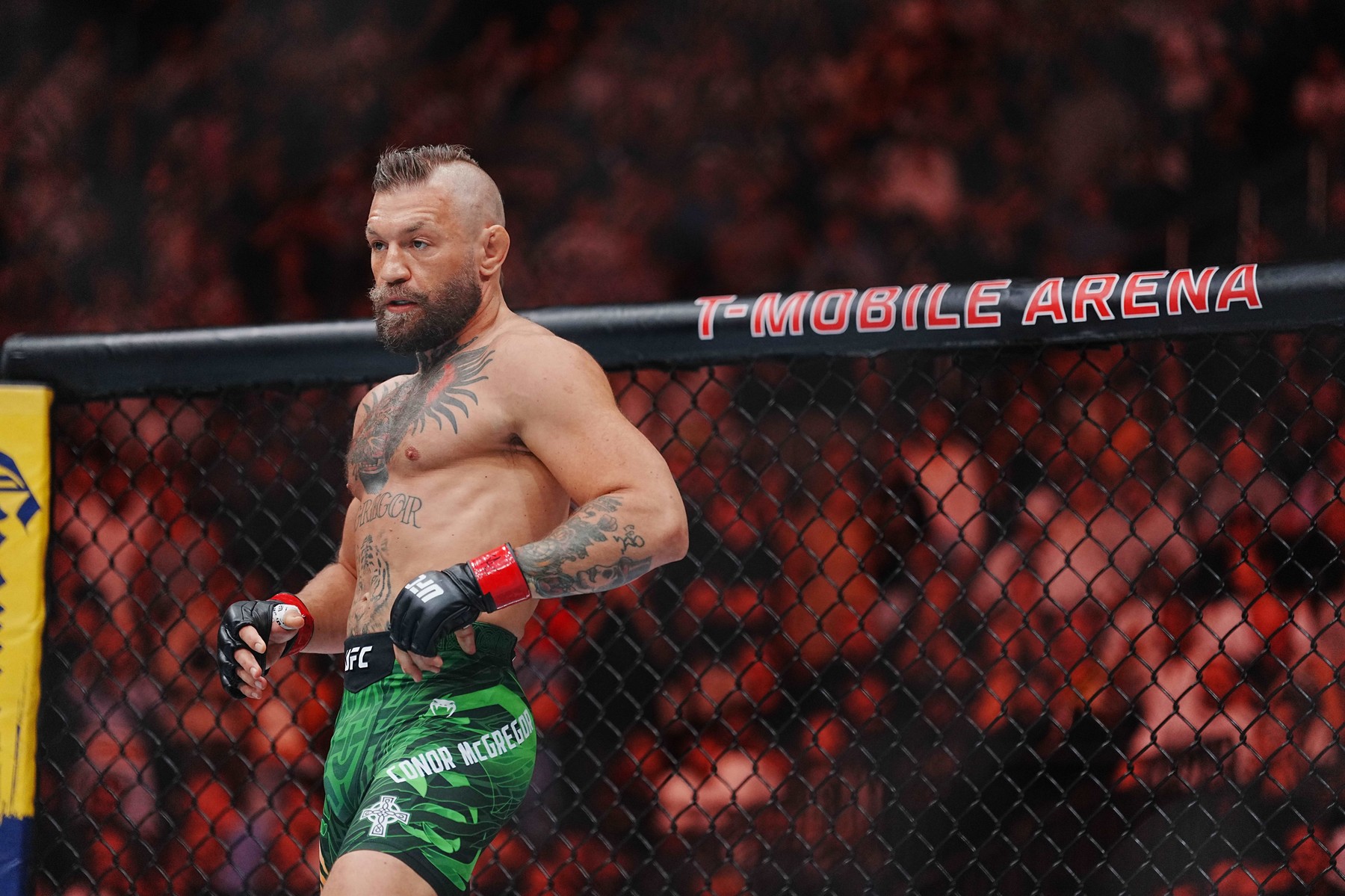 July 11, 2026, Las Vegas, Nevada, USA: Conor Mcgregor and Max Holloway meet
