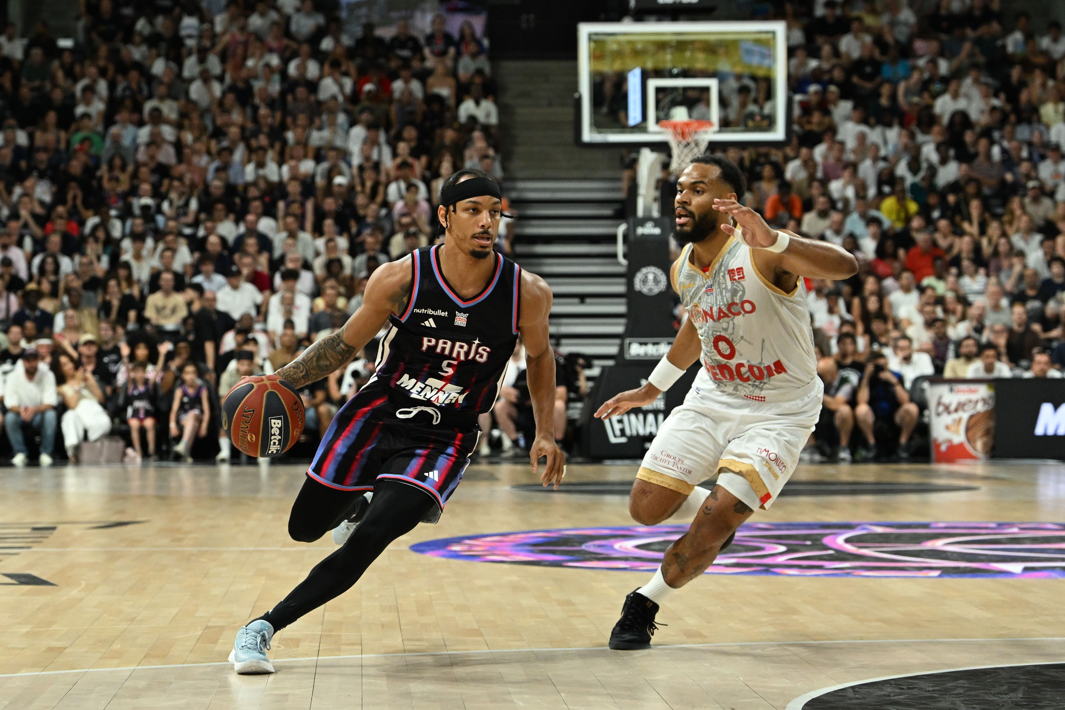 Justin Robinson during the Betclic Élite 2026 Final between Paris Basketball and AS Monaco