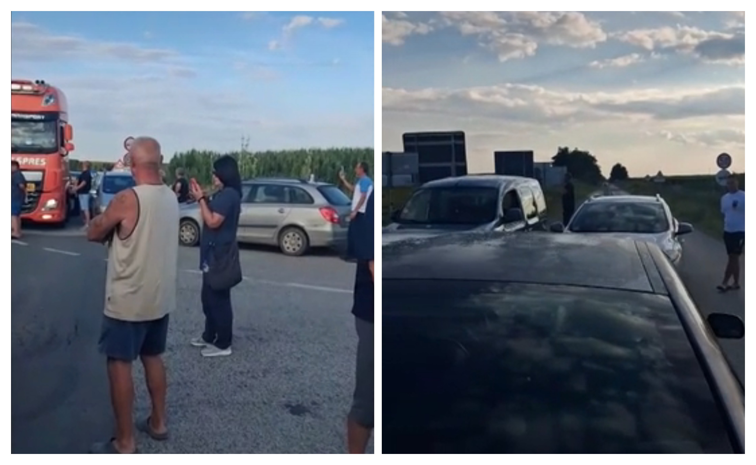 Meštani pograničnih sela u Srbiji blokirali put, meštani Neština i Vizića