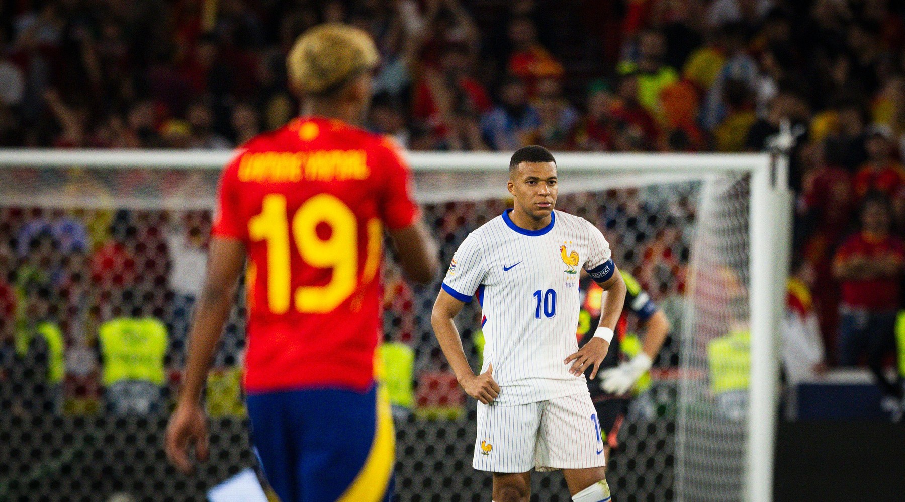 Stuttgart, Germany. 05th Jun 2025.  Lamine Yamal (ESP) Kylian Mbappe (FRA)