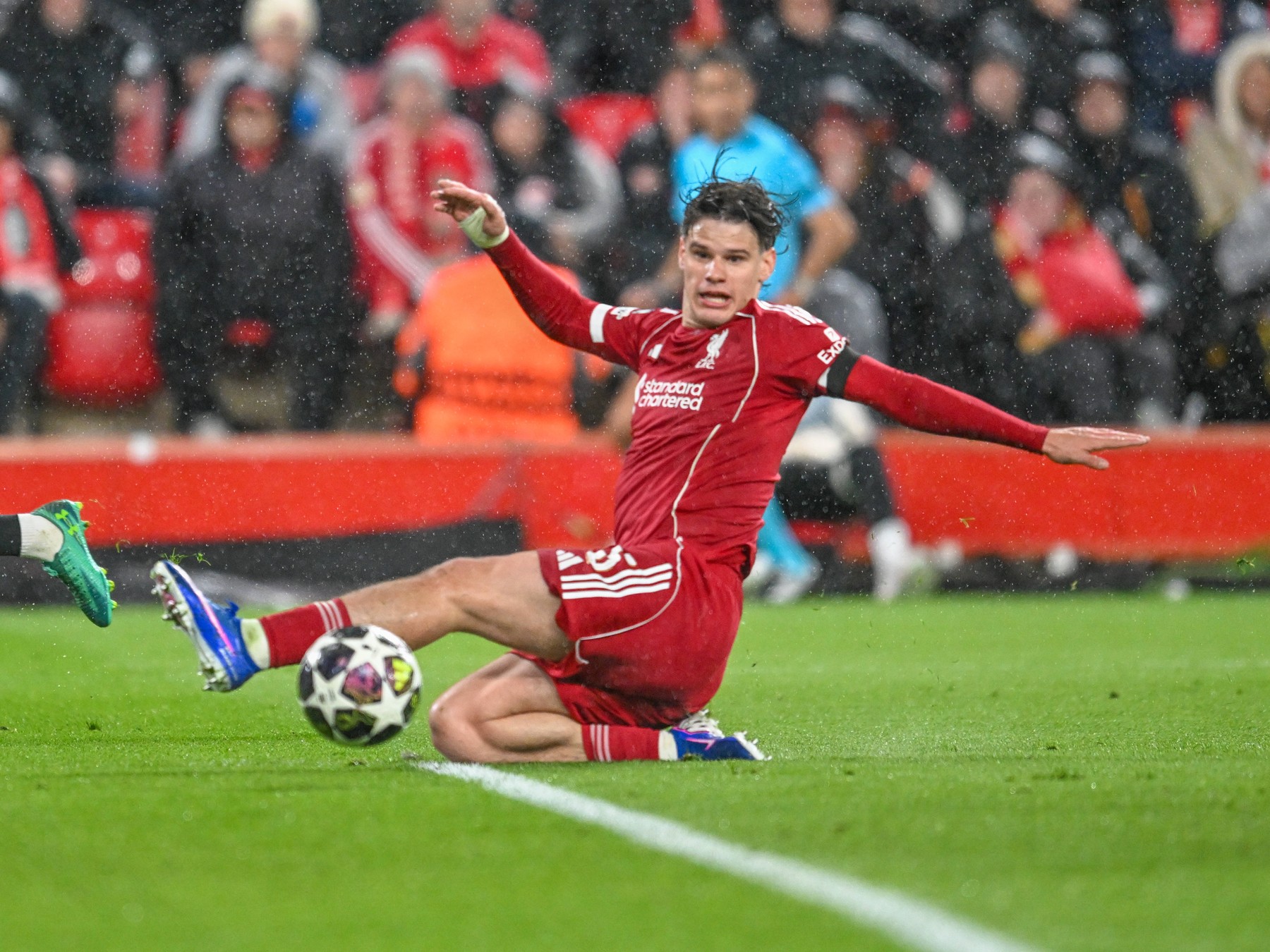 Liverpool v Paris Saint-Germain UEFA Champions League Milos Kerkez of Liver