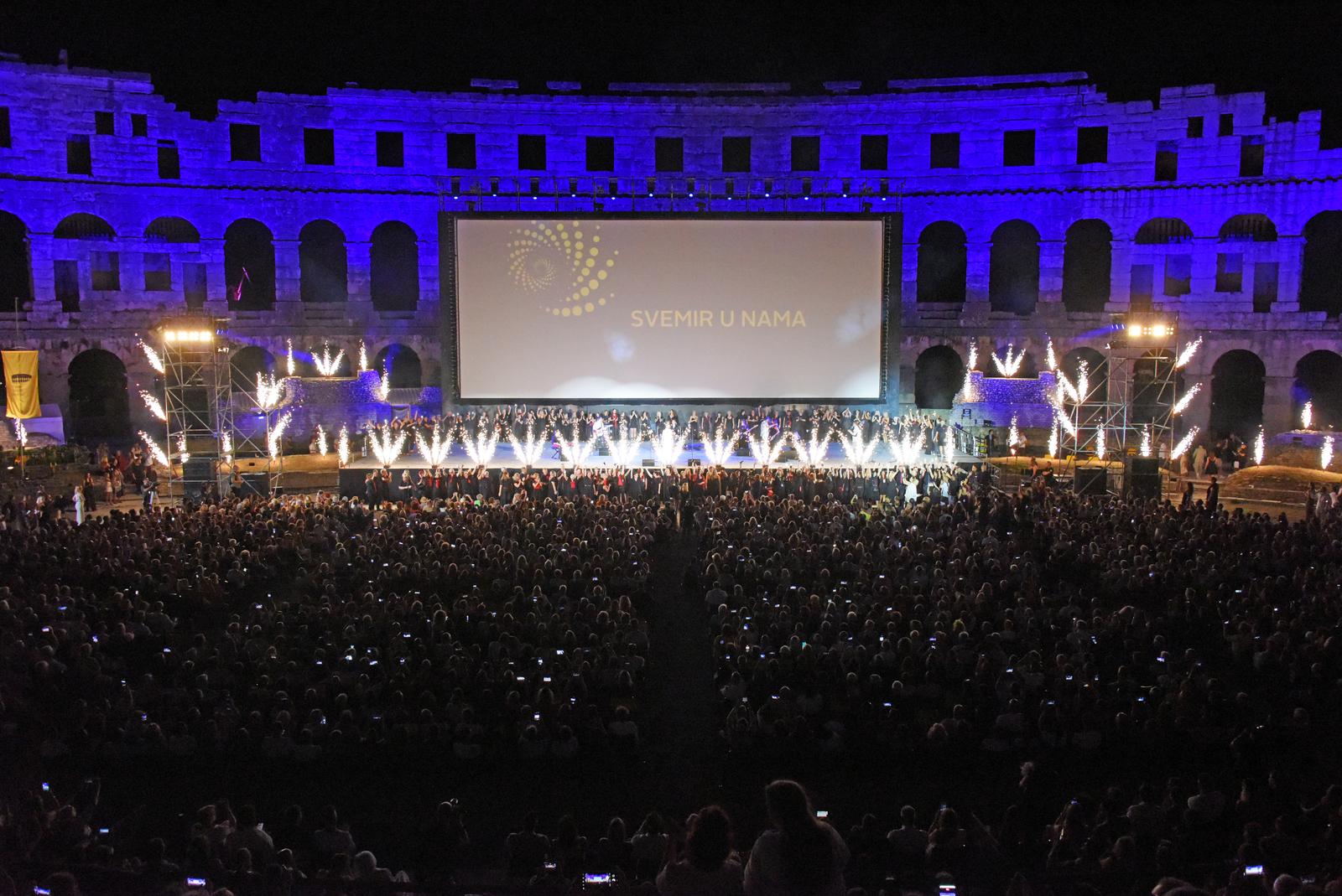 09.07.2026., Pula - U pulskoj je Areni svecano otvoren 73. Pula Film Festival. Photo: Sasa Miljevic/PIXSELL