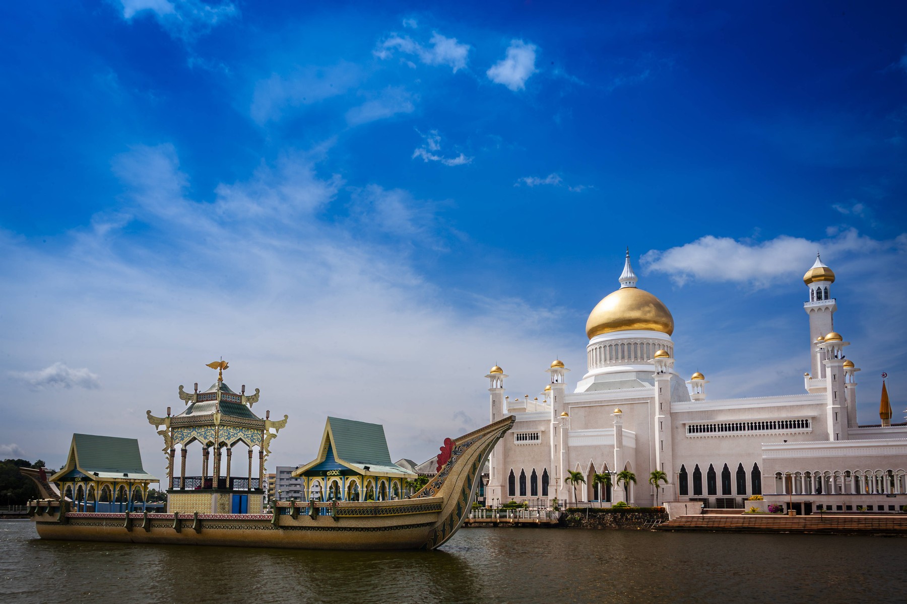 Brunei is a tiny nation on the island of Bo