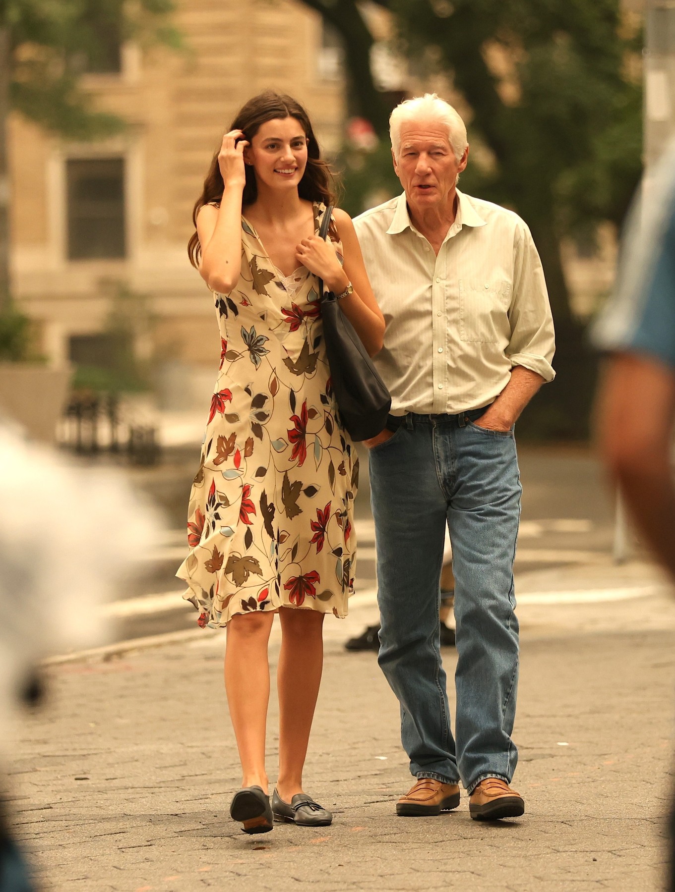 New York, NY  Richard Gere and Diana Silvers were spotted