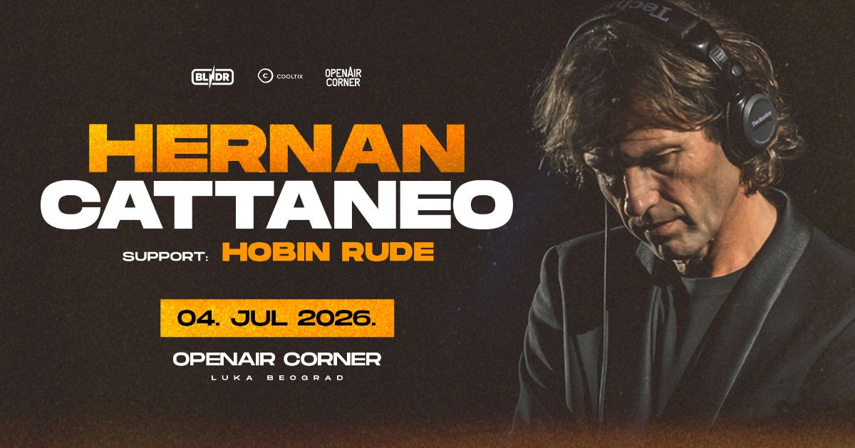 Hernan Cattaneo donosi spektakl 4. jula na Open Air Luke Beograd