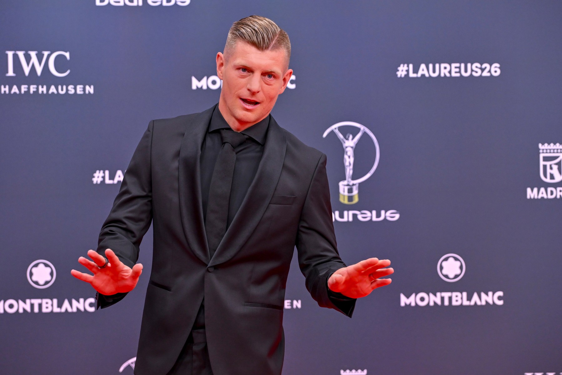 TONI KROOS, former footballer poses at the Laureus World Sports Awards Mad