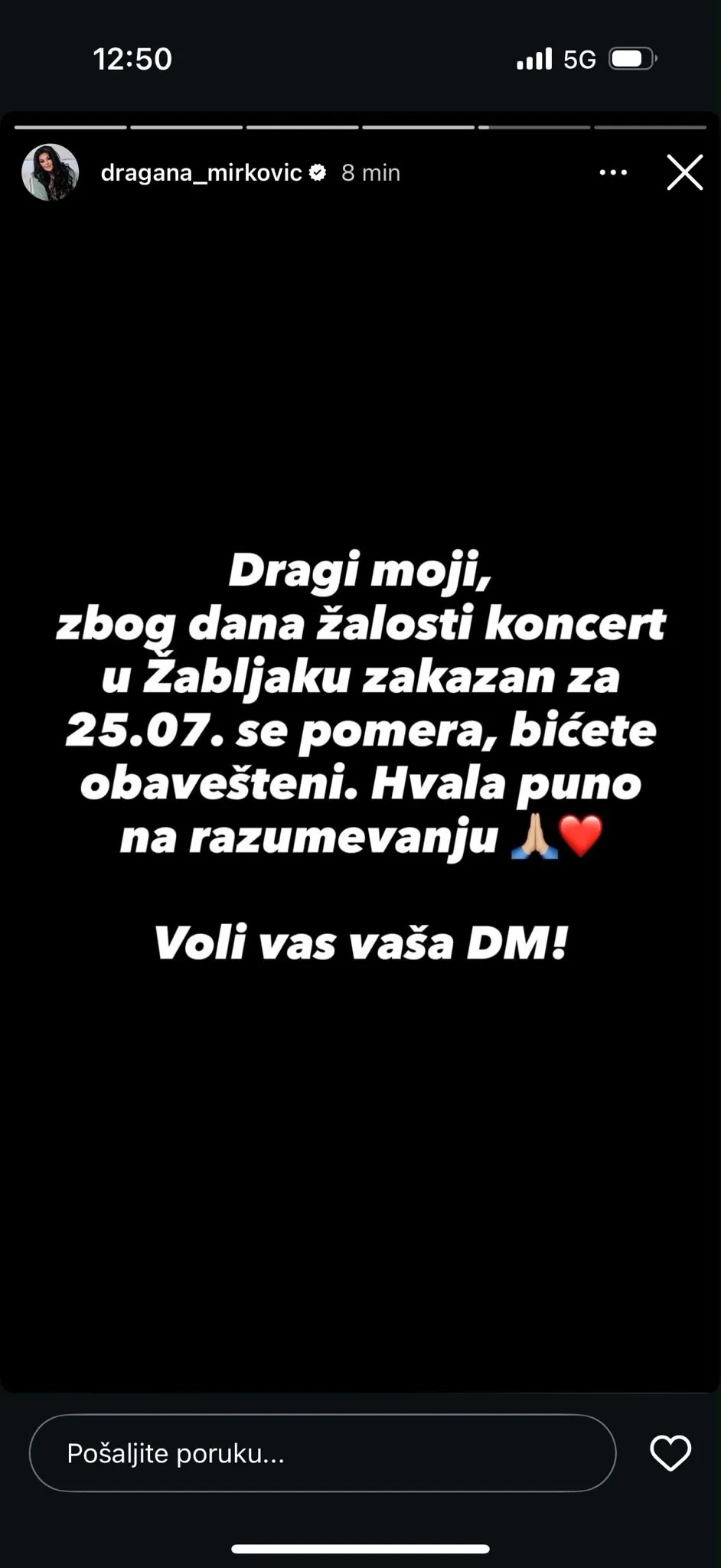 Foto: Printskrin Instagram dragana_mirkovic / Dragana Mirković