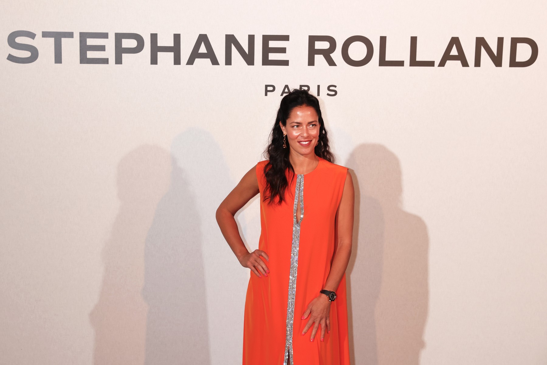 Ana IvanoviÄ‡ seen arriving at StĂ©phane Rolland AW26/27 show during Hau