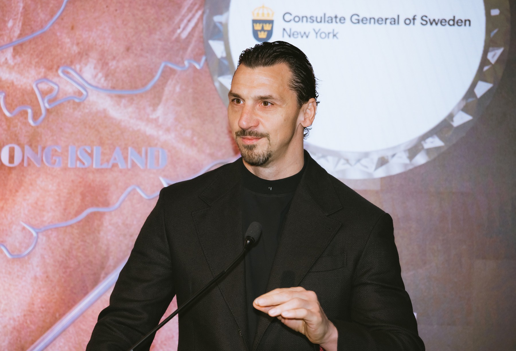 July 18, 2026, New York, Ny, United States: Zlatan Ibrahimovic, Swedish soccer leg