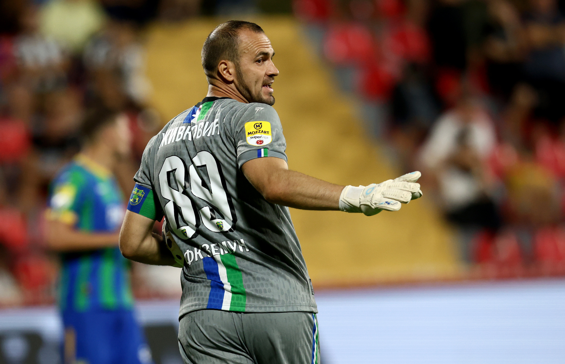 Ub , Serbia. 17th July, 2026. goalkeeper Mladen Zivkovic during the Serbian Superleague football match between Zemun and Partizan at the Dragan Dzajic Stadium on July 17, 2026 in Belgrade, Serbia. (Photo by Pedja Milosavljevic/Starsport.rs ©)