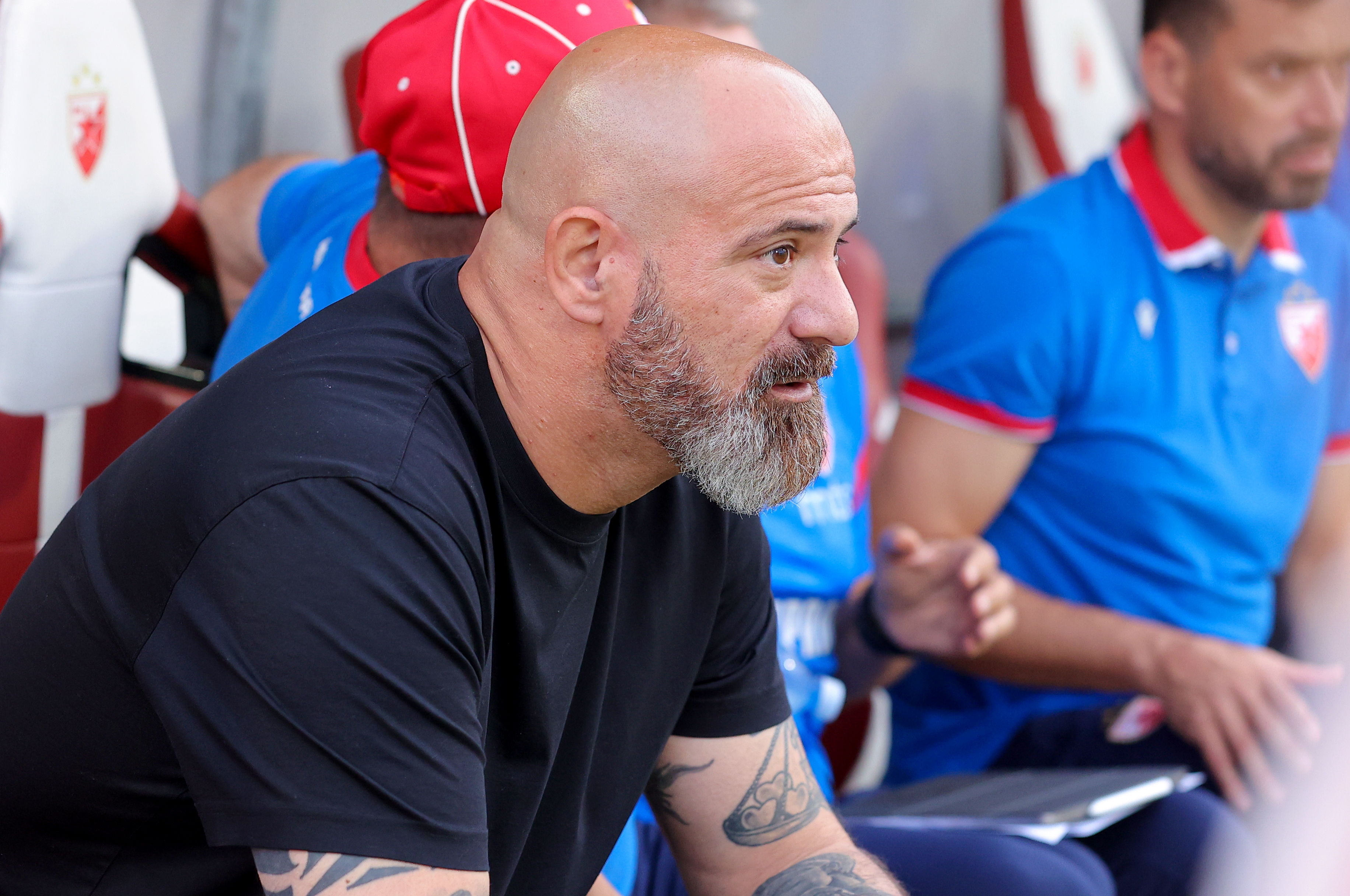 during Crvena Zvezda v Vojvodina football match of Mozzart Bet Superliga season 2026/2027, round 2 at Stadium Rajko Mitic in Belgrade, Serbia on July 26th.( photo by Luka Milosavljevic / STARSPORT © )