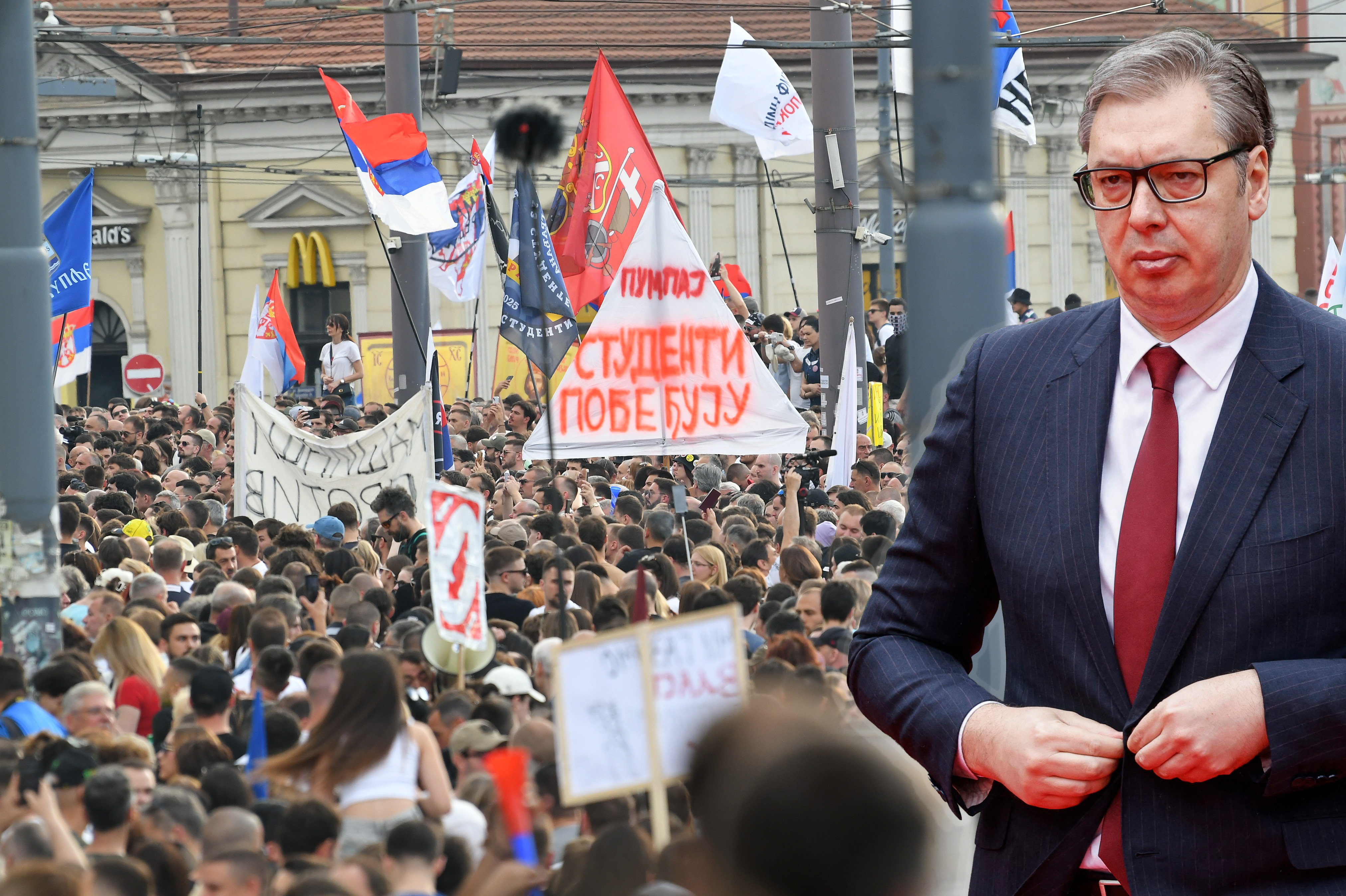 Studenti i Aleksandar Vučić
