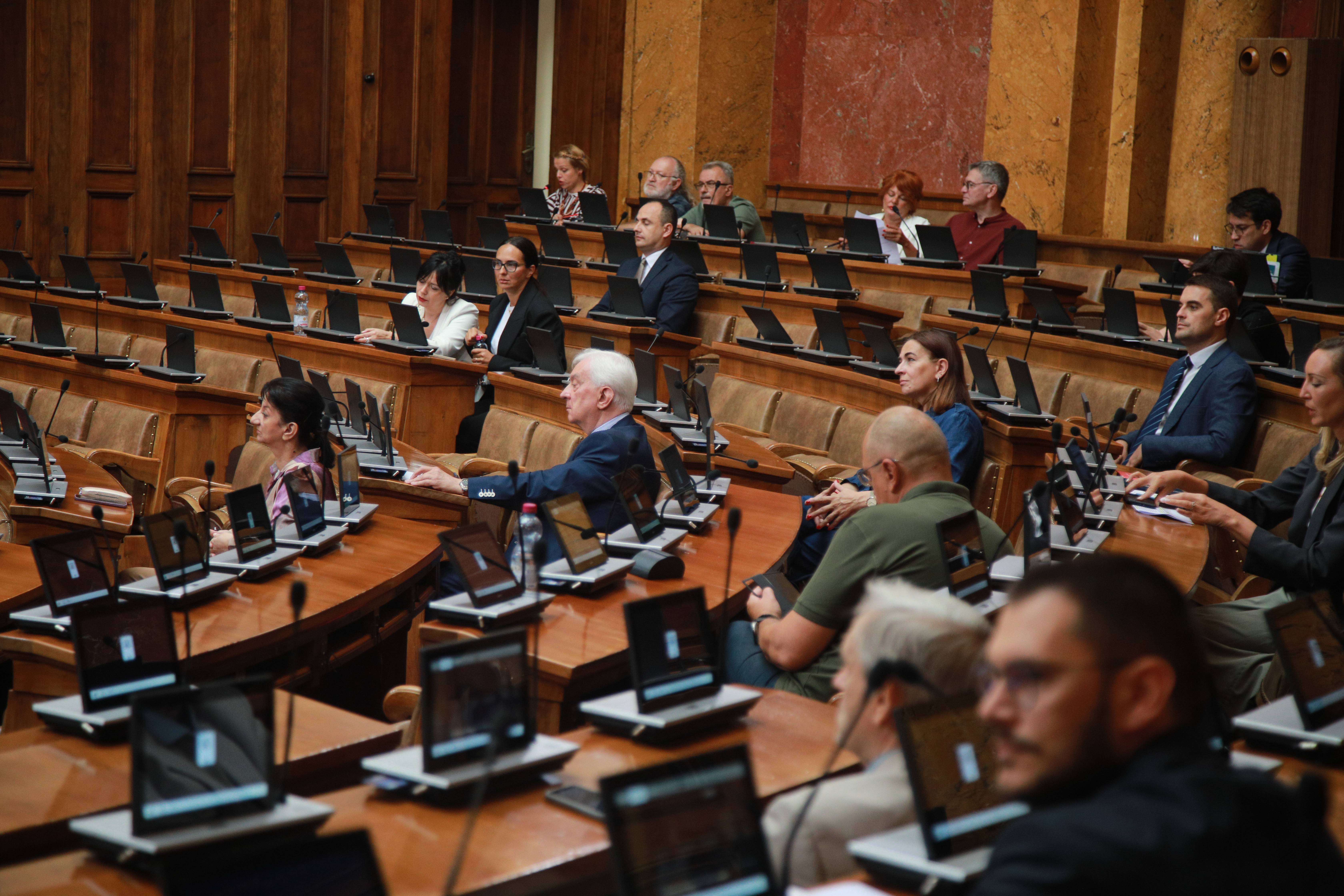 Beograd, 29.07.2026. - Treci dan plenarne sednice o predlogu opozicije za izglasavanje nepoverenja Vladi Srbije, danas u Domu Narodne skupstine u Beogradu.  (BETAPHOTO/Narodna skupstina/Milos Miskov)