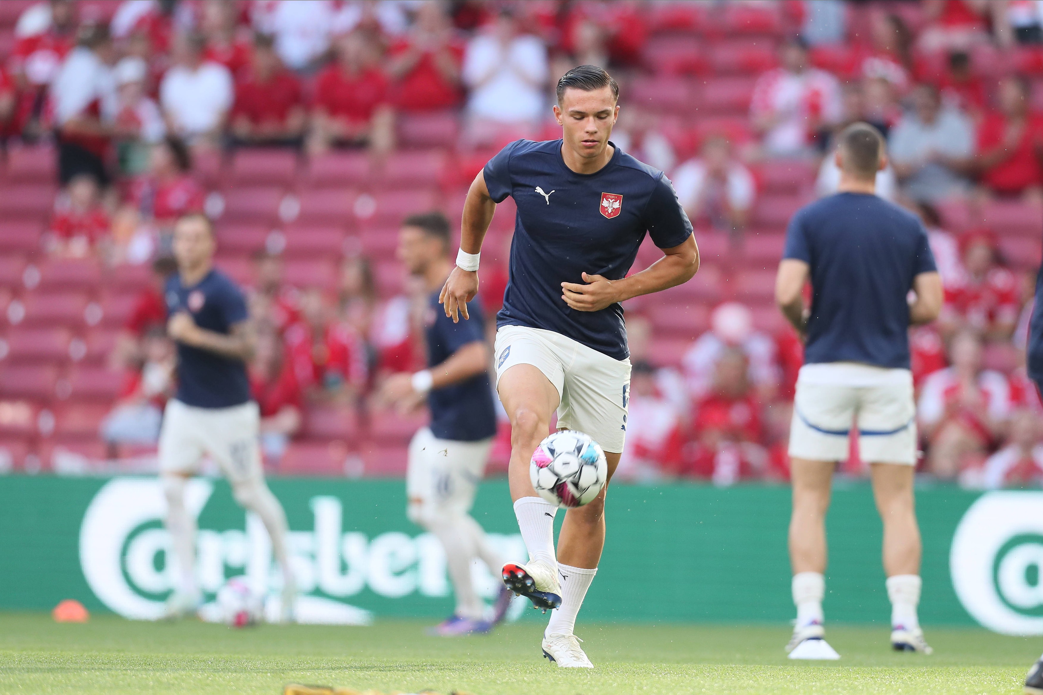 SERBIA vs DENMARK JAN KARLO SIMIC football Denmark Serbia UEFA nations league