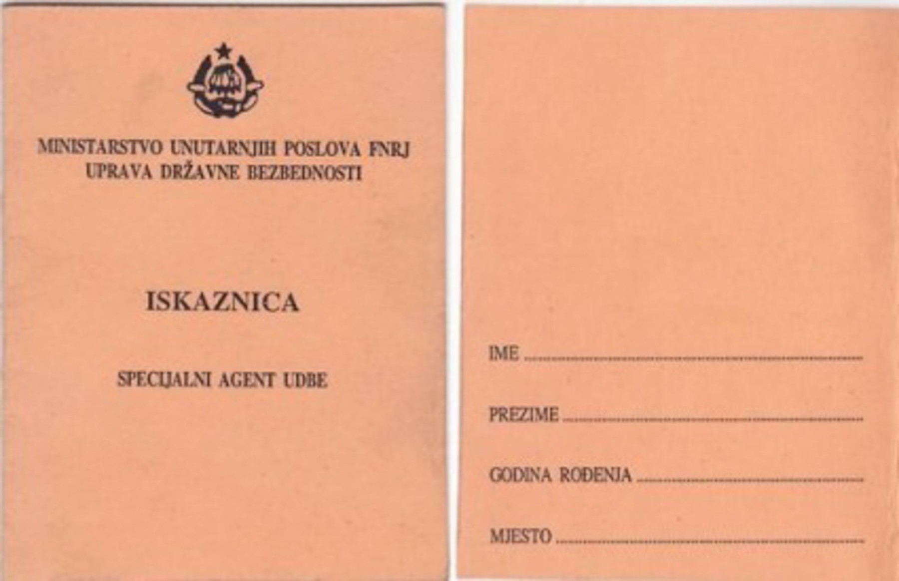 UDBA FNRJ iskaznica legitimacija članska karta profimedia-0983561518.jpg
