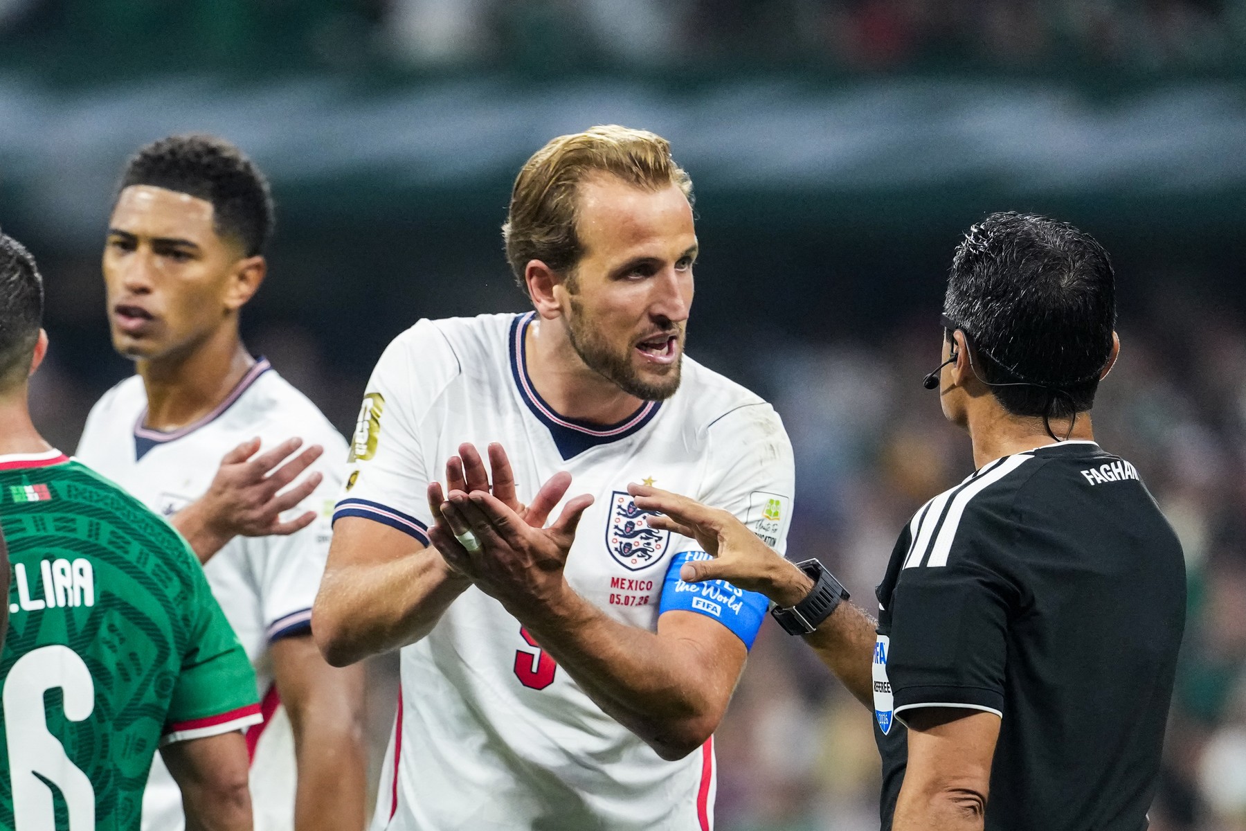 July 5, 2026, Mexico City, Mexico: Harry Kane of England gestures during the