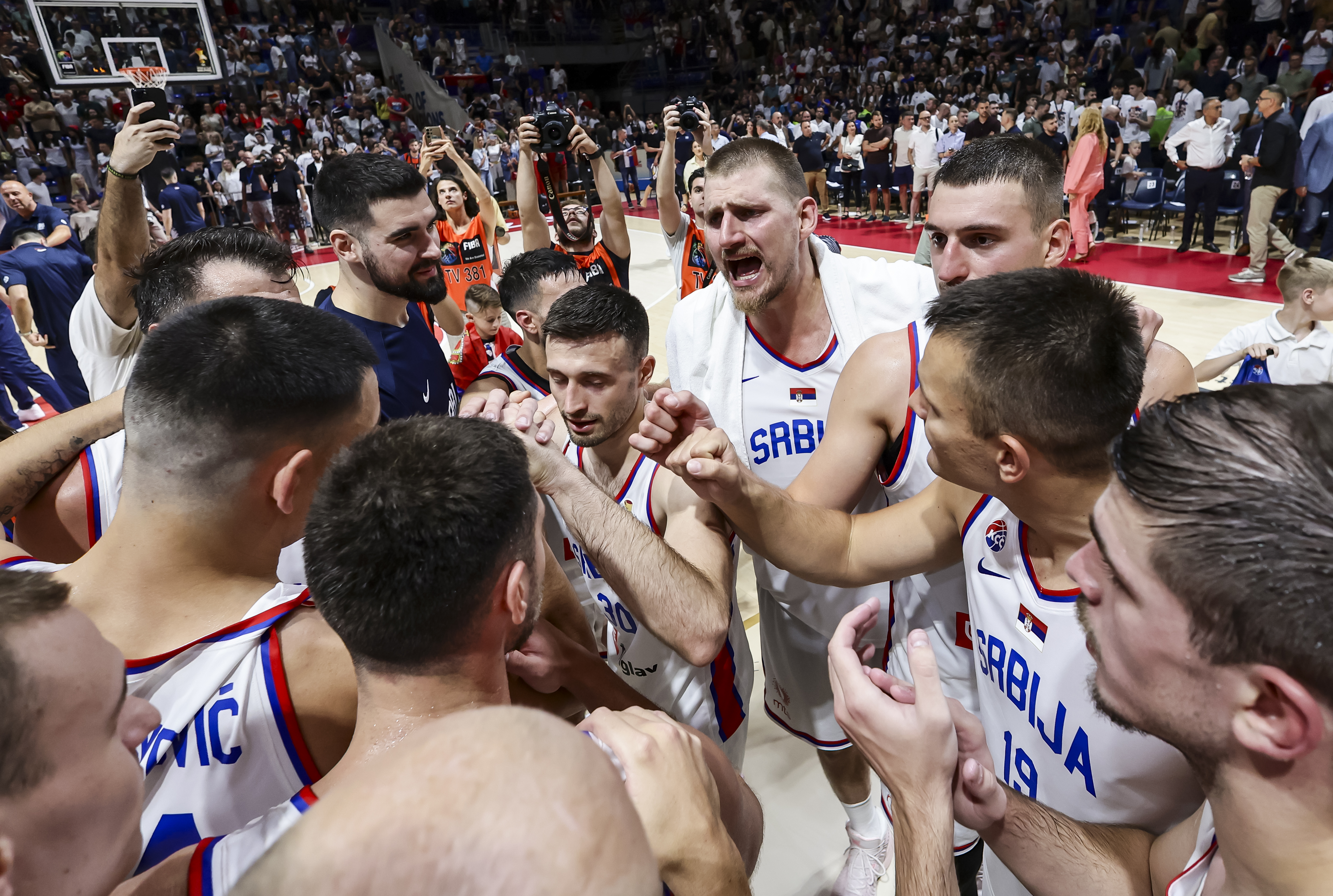 during the FIBA World Cup 2027 Qualifiers match between Serbia and Bosnia and