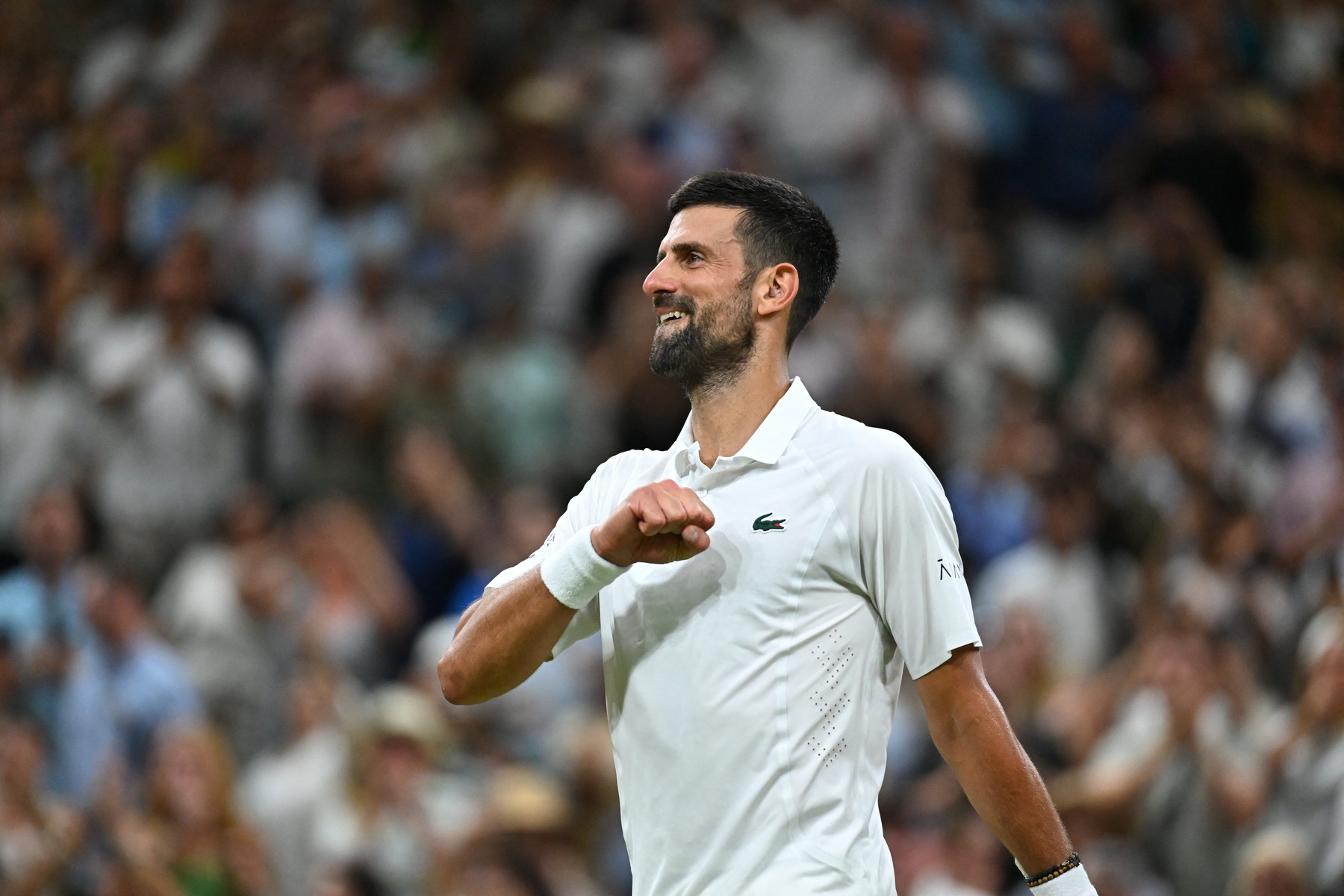 Novak Djokovic (SRB) during his quarter final round match at the 2026 Wi