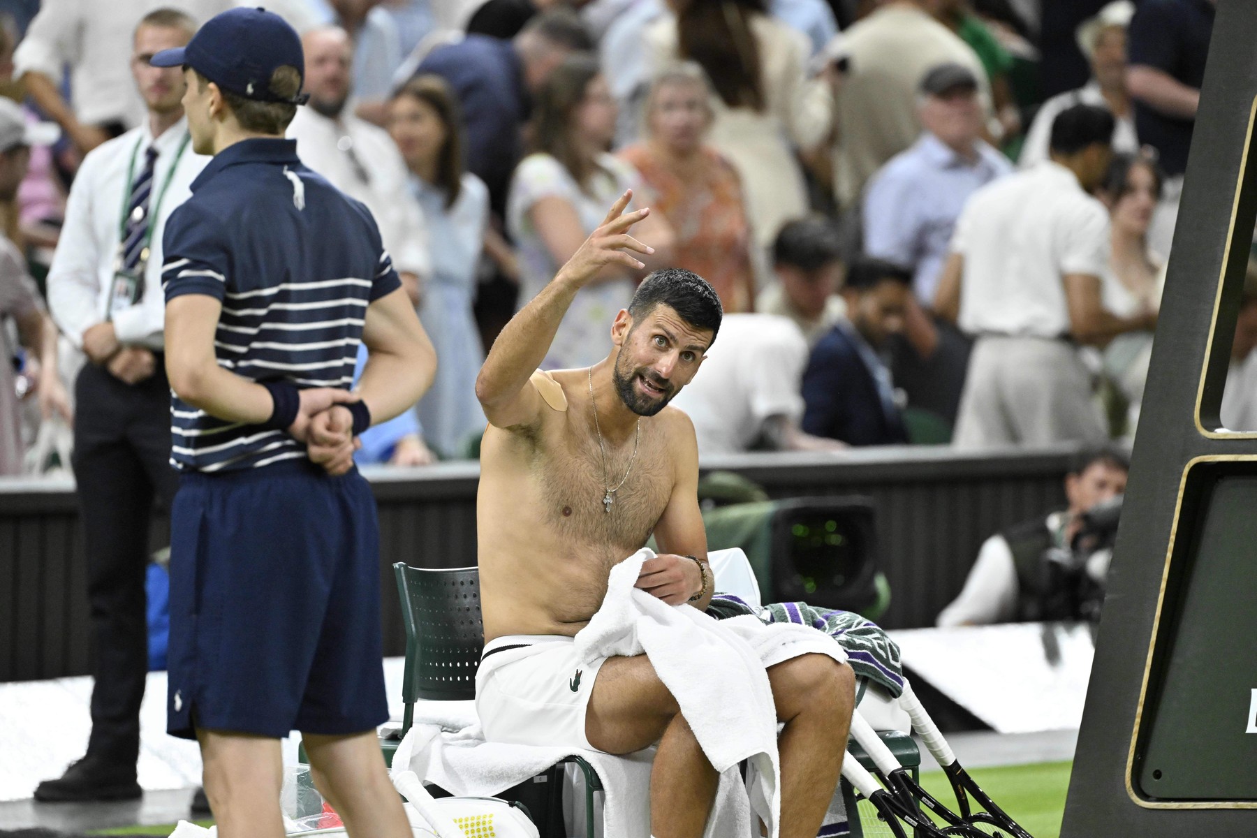 Tennis - Wimbledon 2026 - ITF - The Championships - 07/07/2026 - Novak Dj
