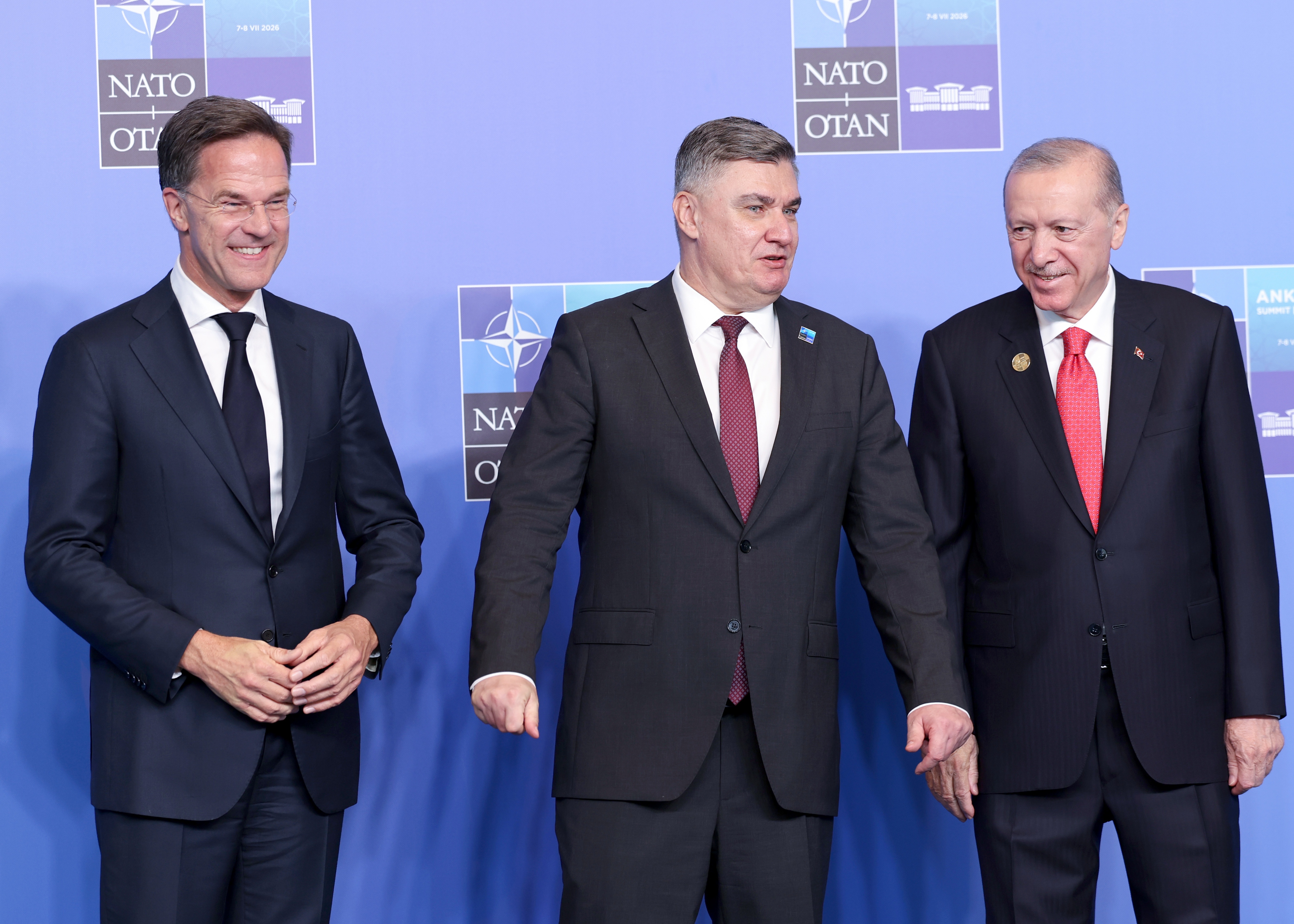 epa13097741 the 2026 NATO Summit in Ankara, Turkey, 08 July 2026. The NATO Summit takes place from 07-08 July.  EPA/GEORGI LICOVSKI