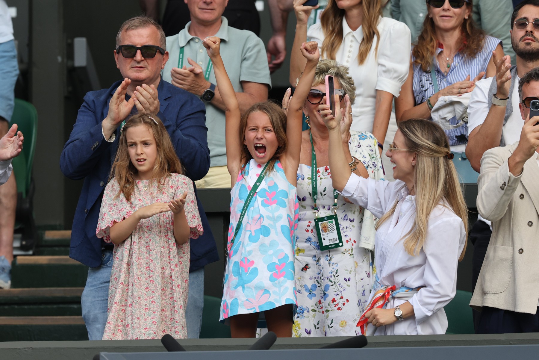 July 5, 2026, London, London, United Kingdom: Djokovic players box  celebrate
