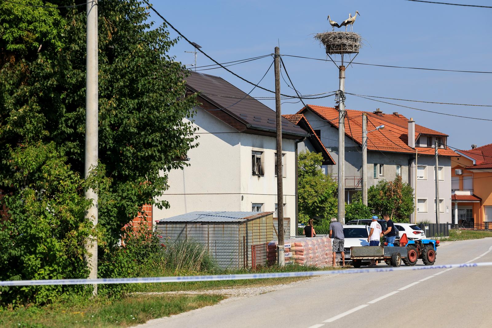 01.08.2026., Sveti Kriz Zacretje – Troje ljudi poginulo je u subotu ujutro u pozaru obiteljske kuce u Svetom Krizu Zacretju, potvrdili su iz Policijske uprave krapinsko-zagorske. Photo: Marko Prpic/PIXSELL