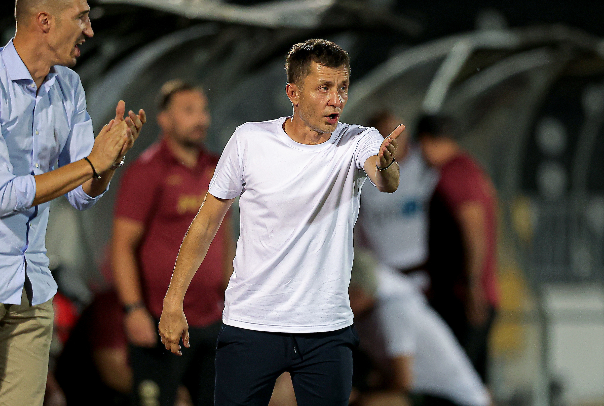 Belgrade, Serbia. 1th August, 2026. Partizan's head coach Sasa Ilic during the Serbian