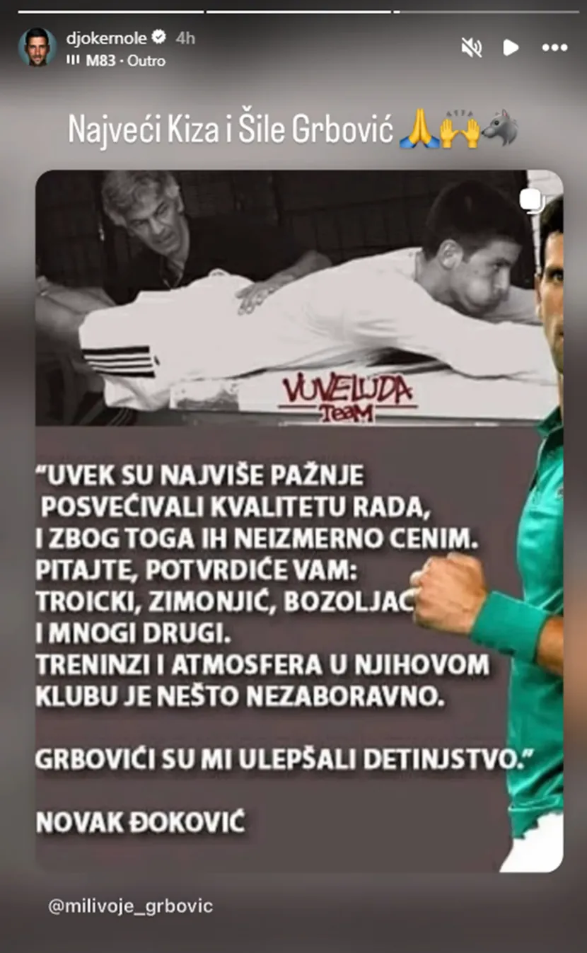 Djokovic stori
