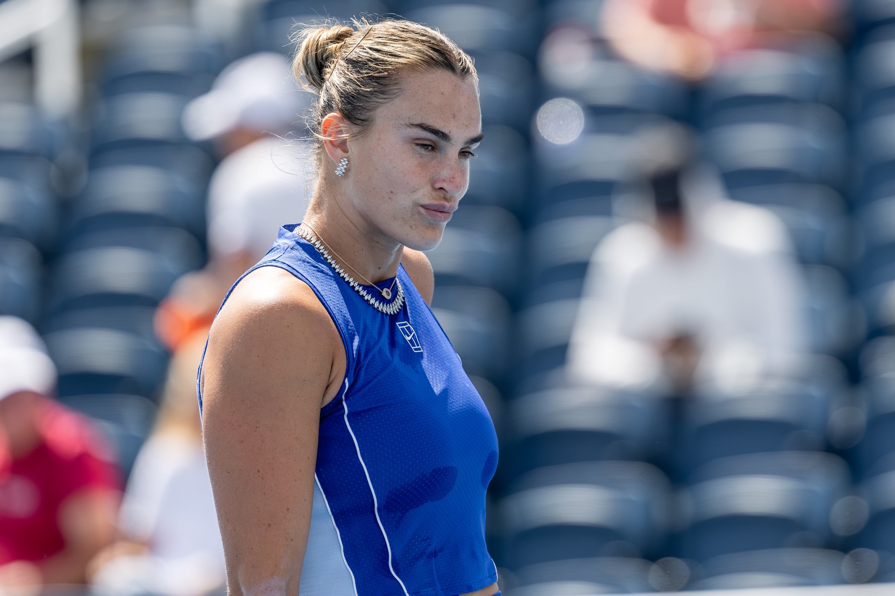 August 16, 2026, Mason, Ohio, U.S: Aryna Sabalenka (BLR) on the court prior to S