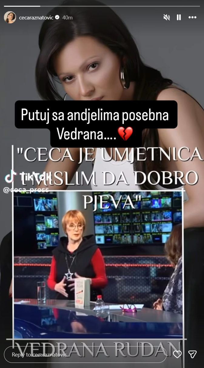 Ceca se oprostila od Vedrane Rudan