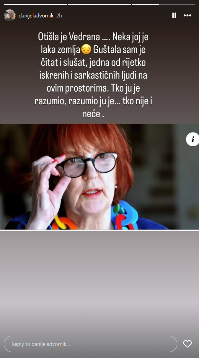 Foto: Printskrin Instagram danijeladvornik / Danijela Dvornik