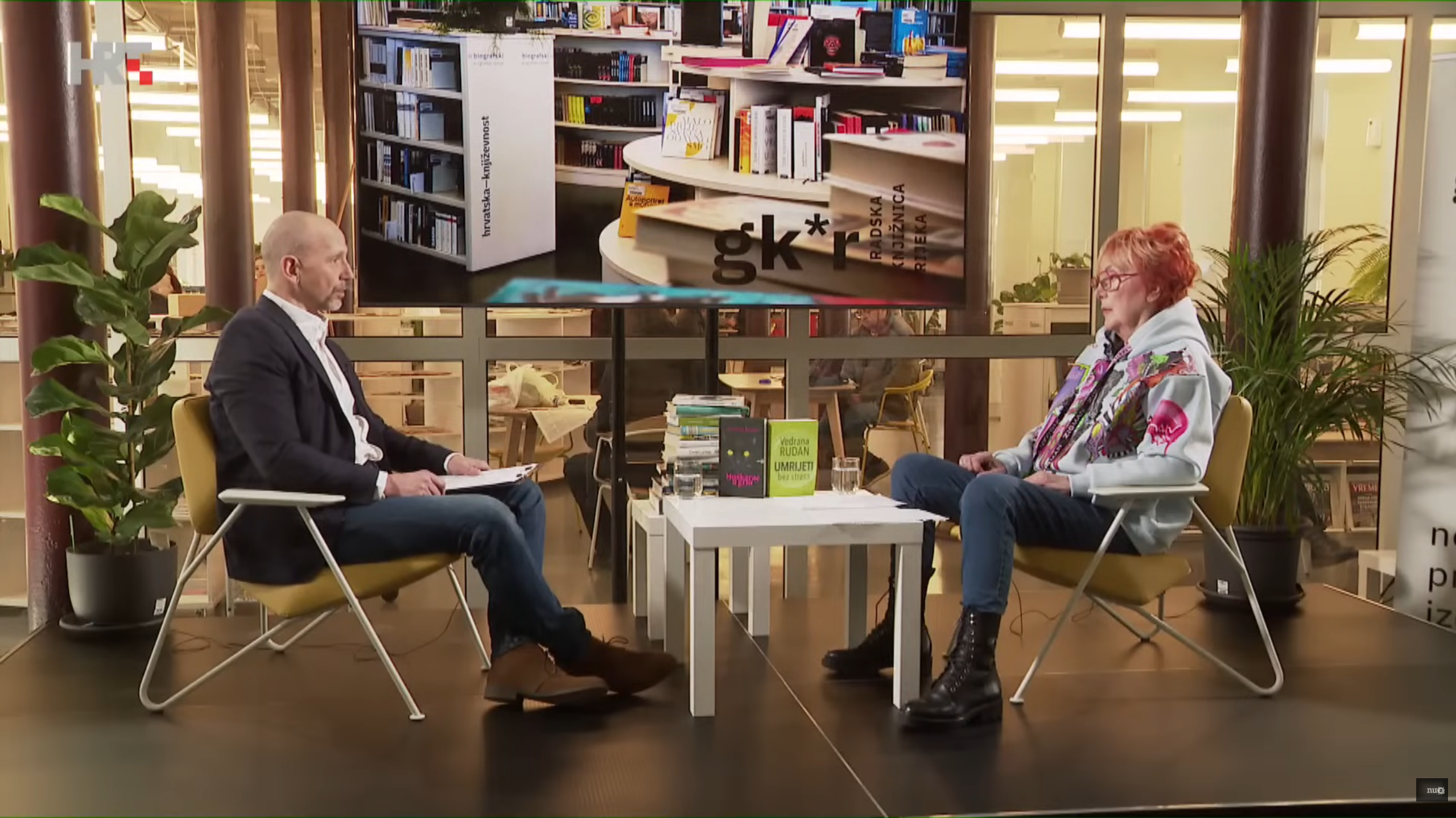 Foto: Printskrin youtube Nedjeljom u 2 | HRT / Aleksandar Stanković, Vedrana Rudan